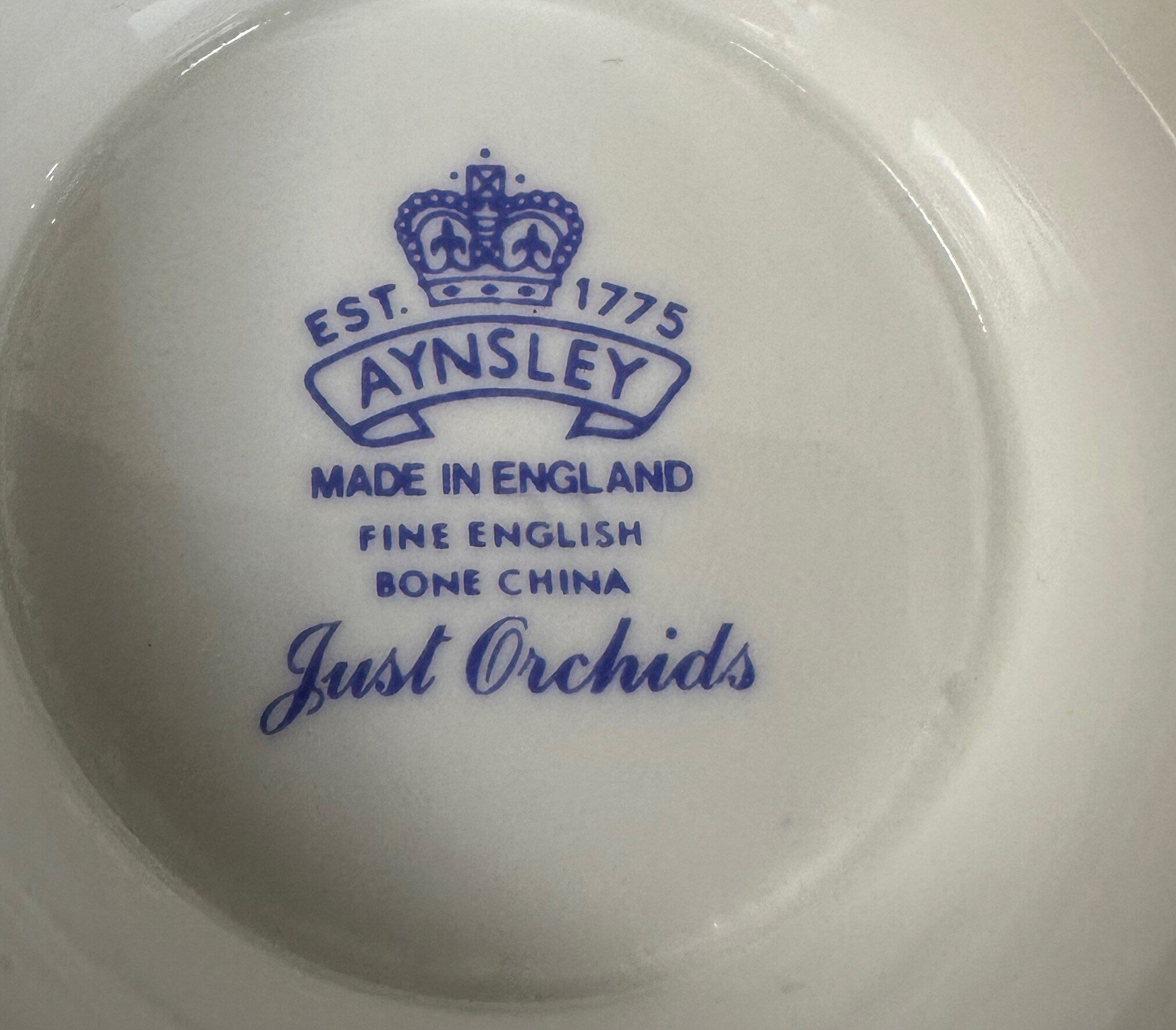 Aynsley Just Orchids Small Footed Bowl/ Open Sugar Bowl/ Candy Dish