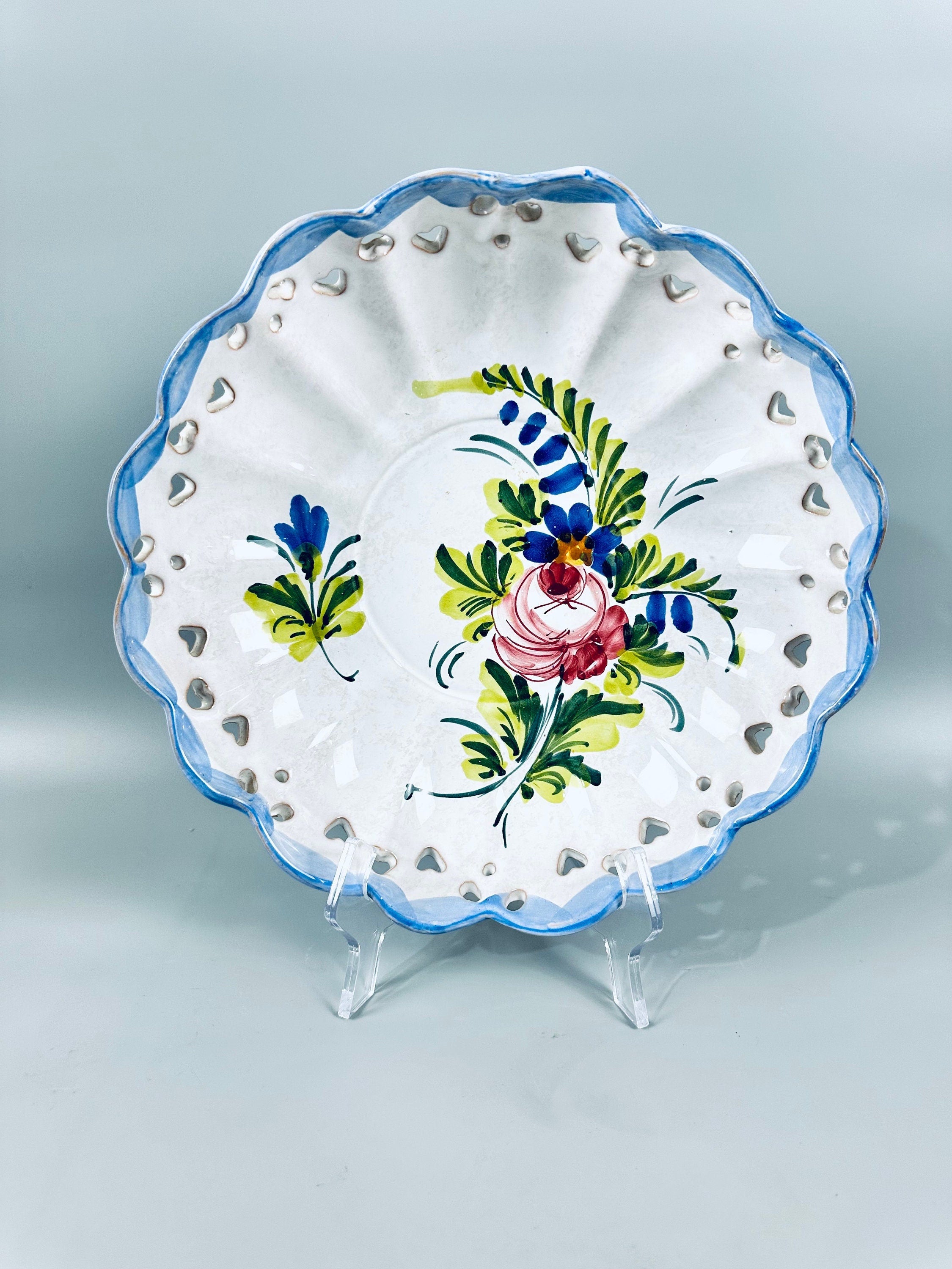 Hand Painted Italian Serving Bowl