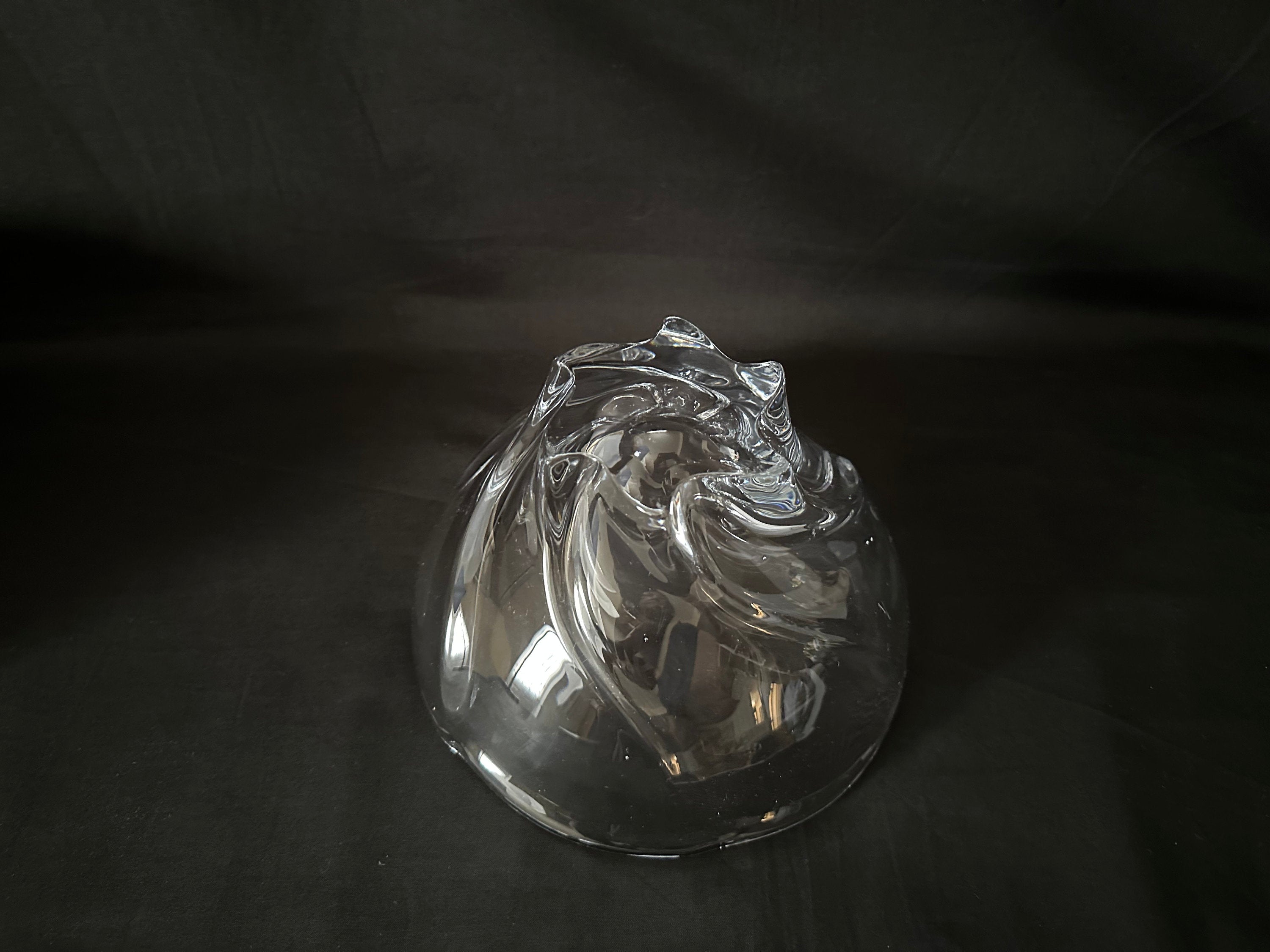 Holmegaaurd Vintage Crystal Art Glass Bowl