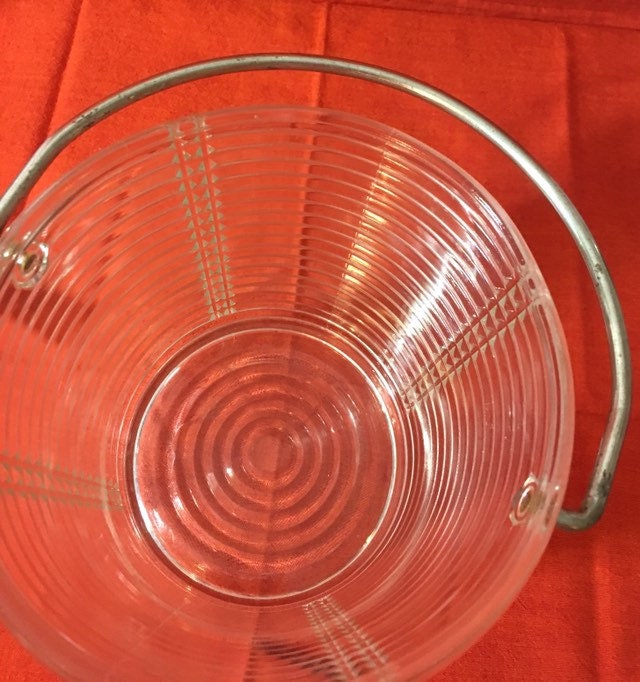 Depression Glass Ice Bucket