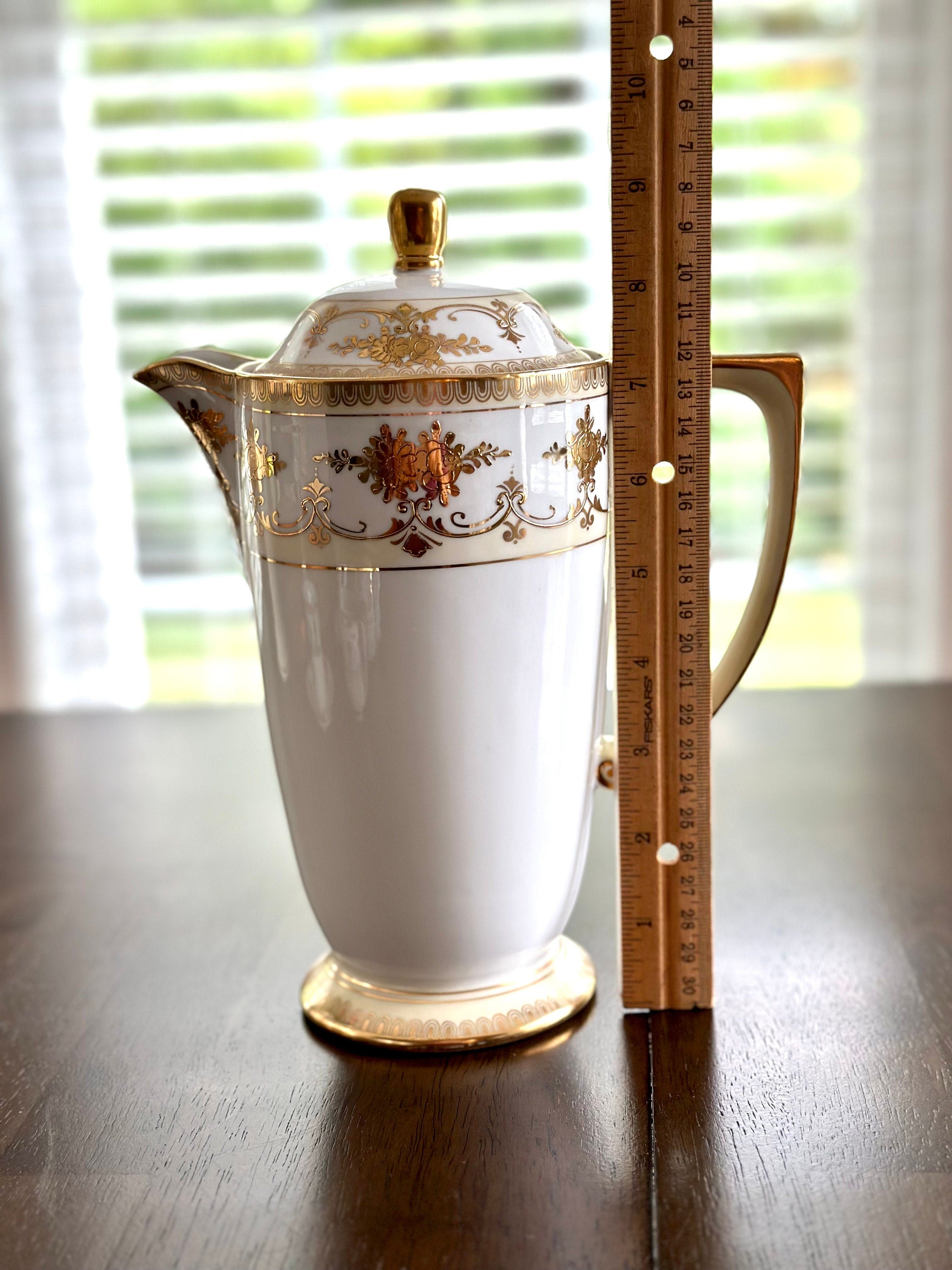 Antique Nippon Chocolate Pot Set