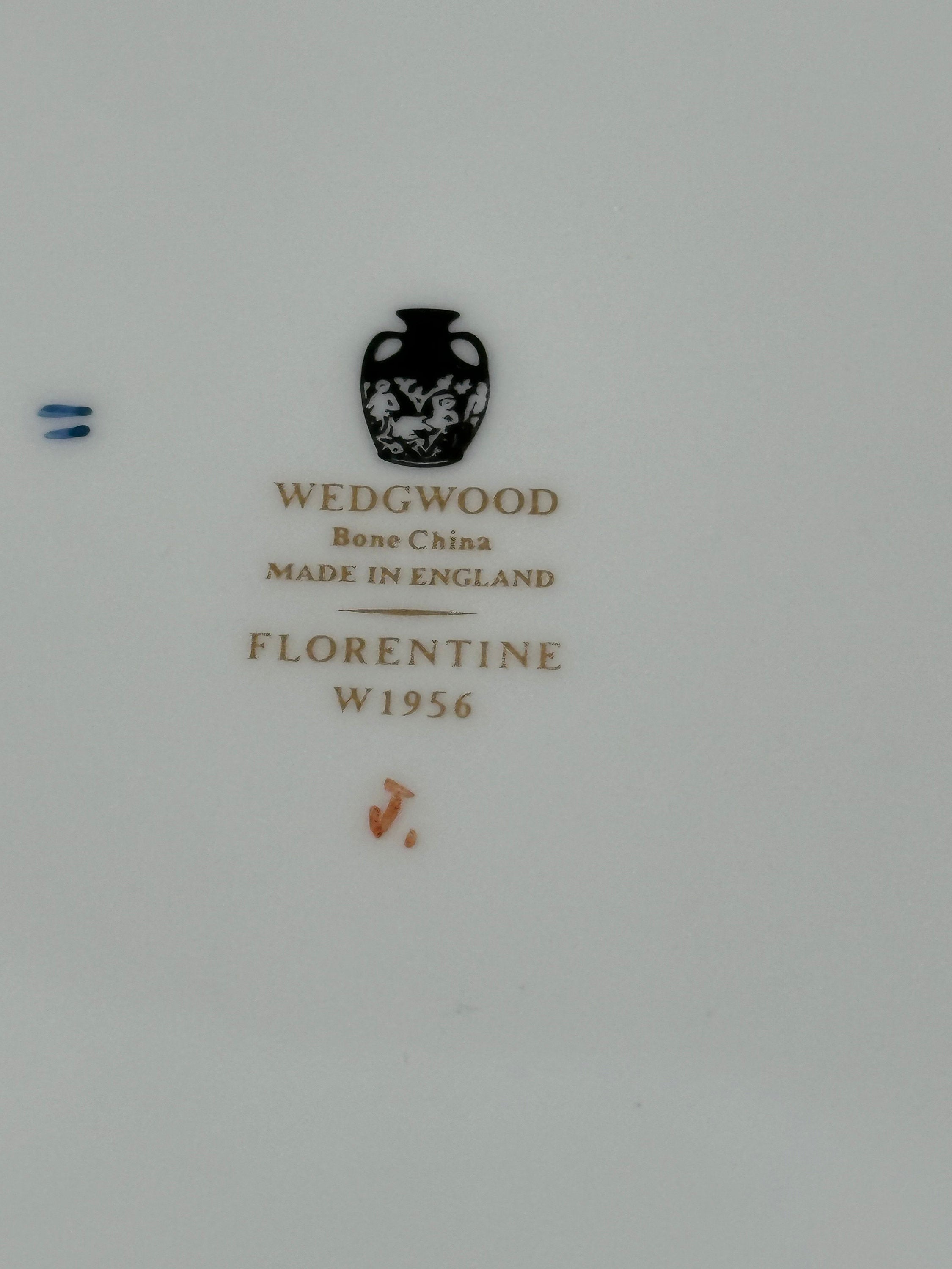 Five Piece Place Settings of Wedgwood Florentine Dark Blue