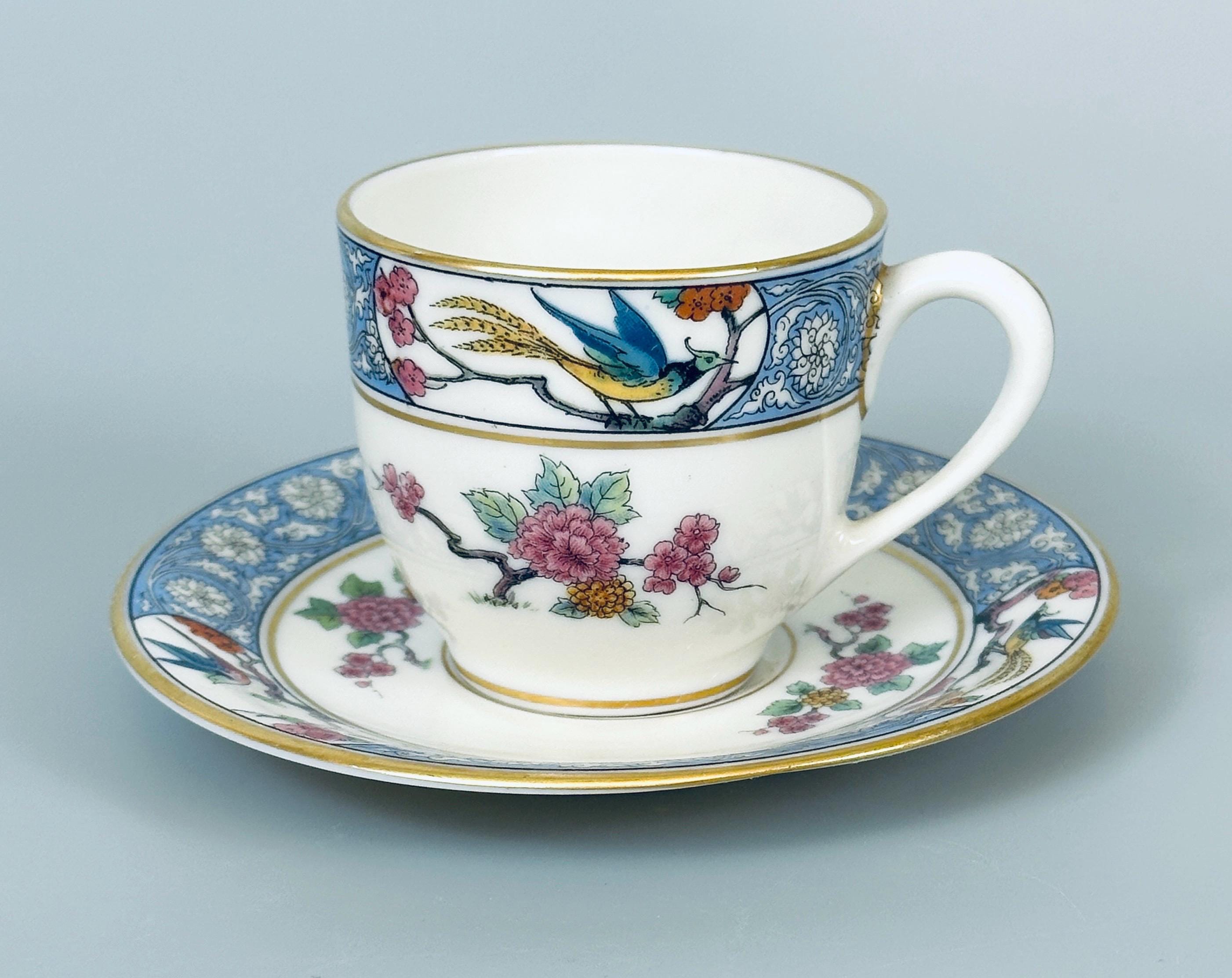 6 Lenox Ming Birds Demitasse Cups and Saucers Older