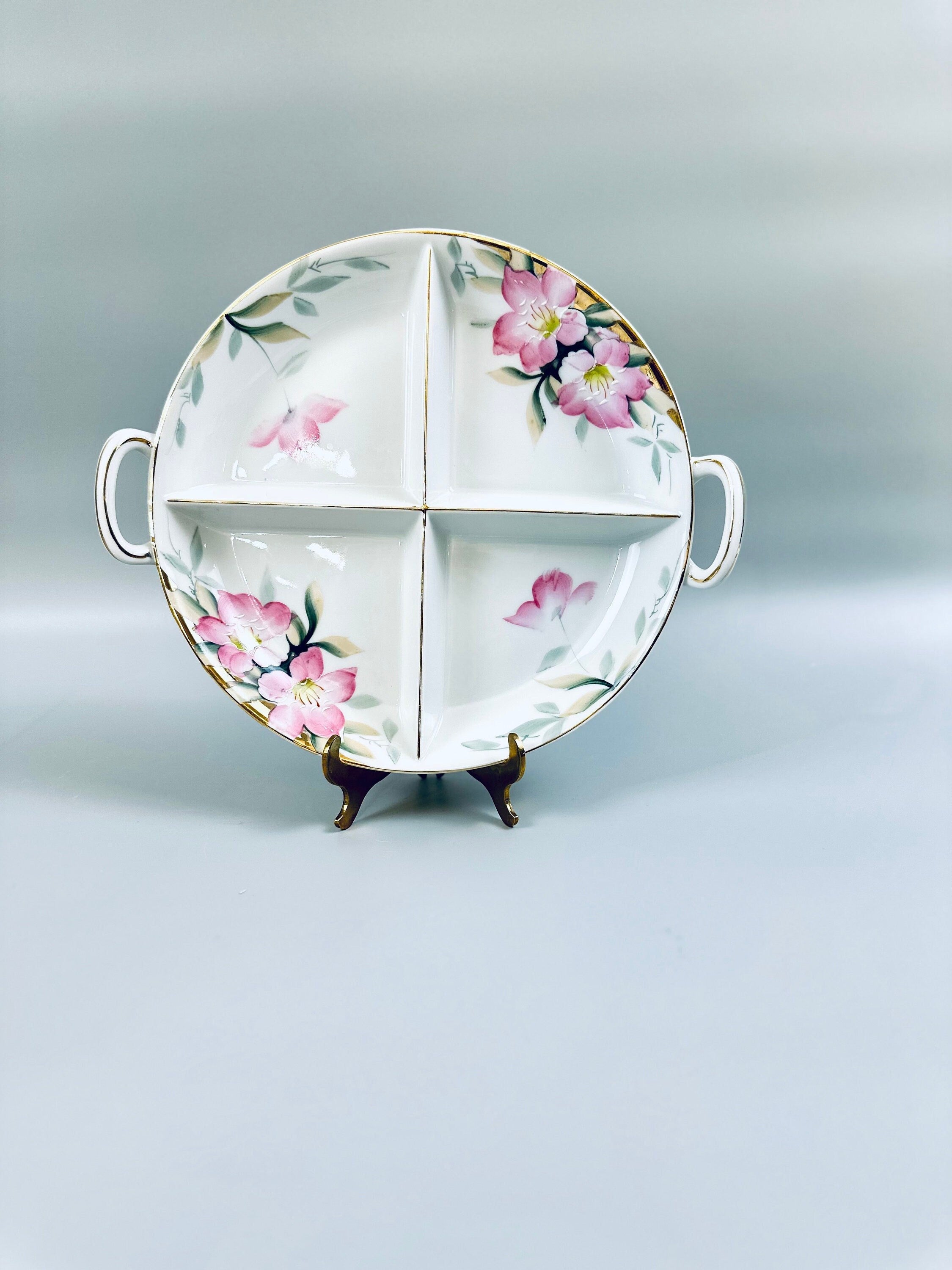 Antique Noritake 4 Part Relish Plate