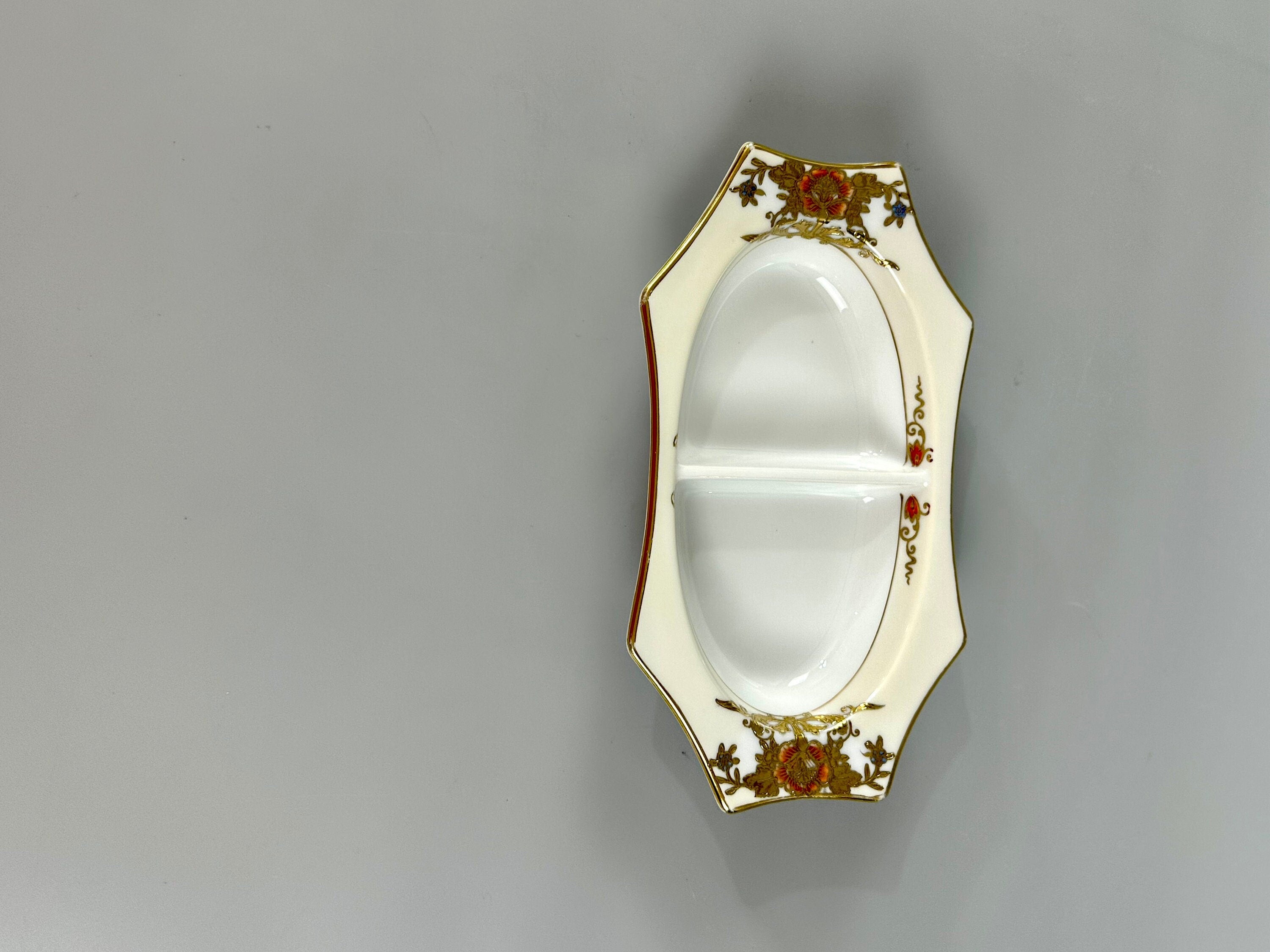 Hand Painted 1918 Noritake Relish Dish