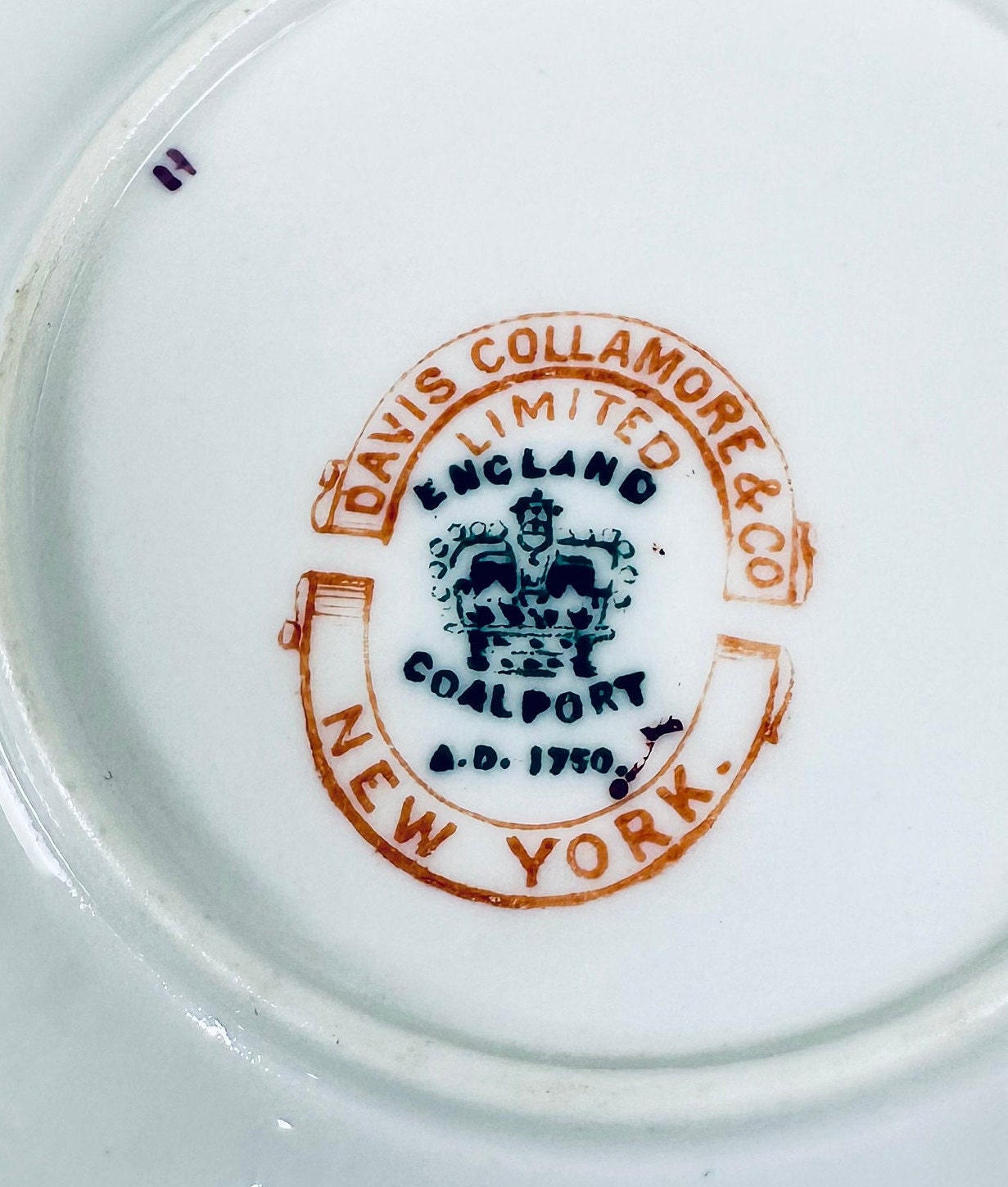 Antique Coalport Demitasse Cup and Saucer