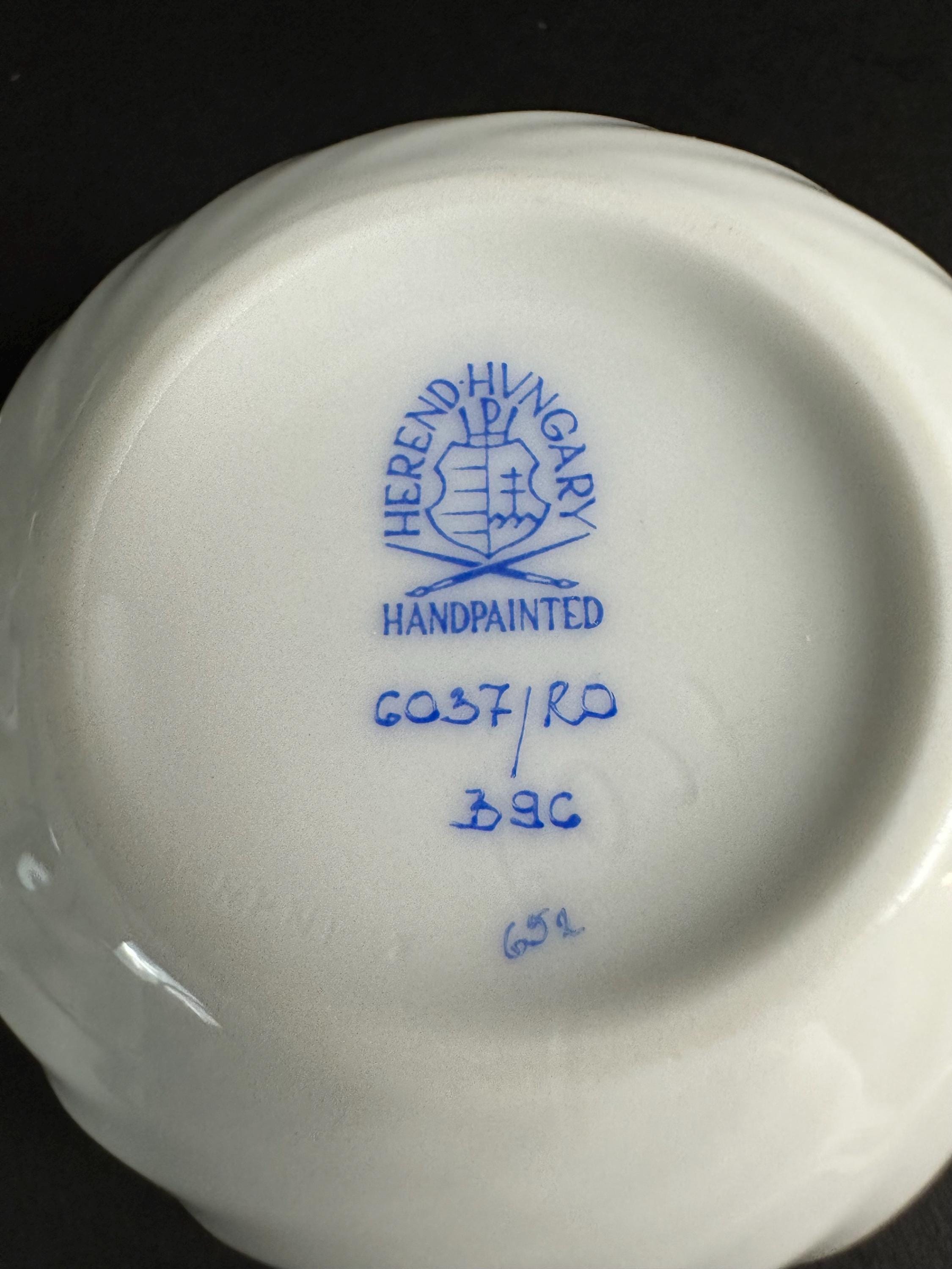 Round Bird Trinket Box by Herend Rothchilds