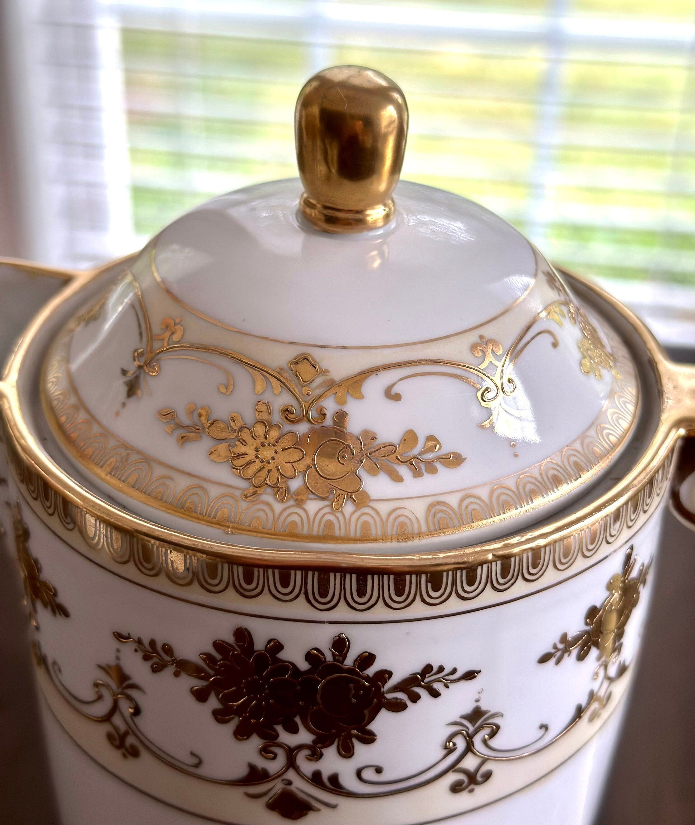 Antique Nippon Chocolate Pot Set