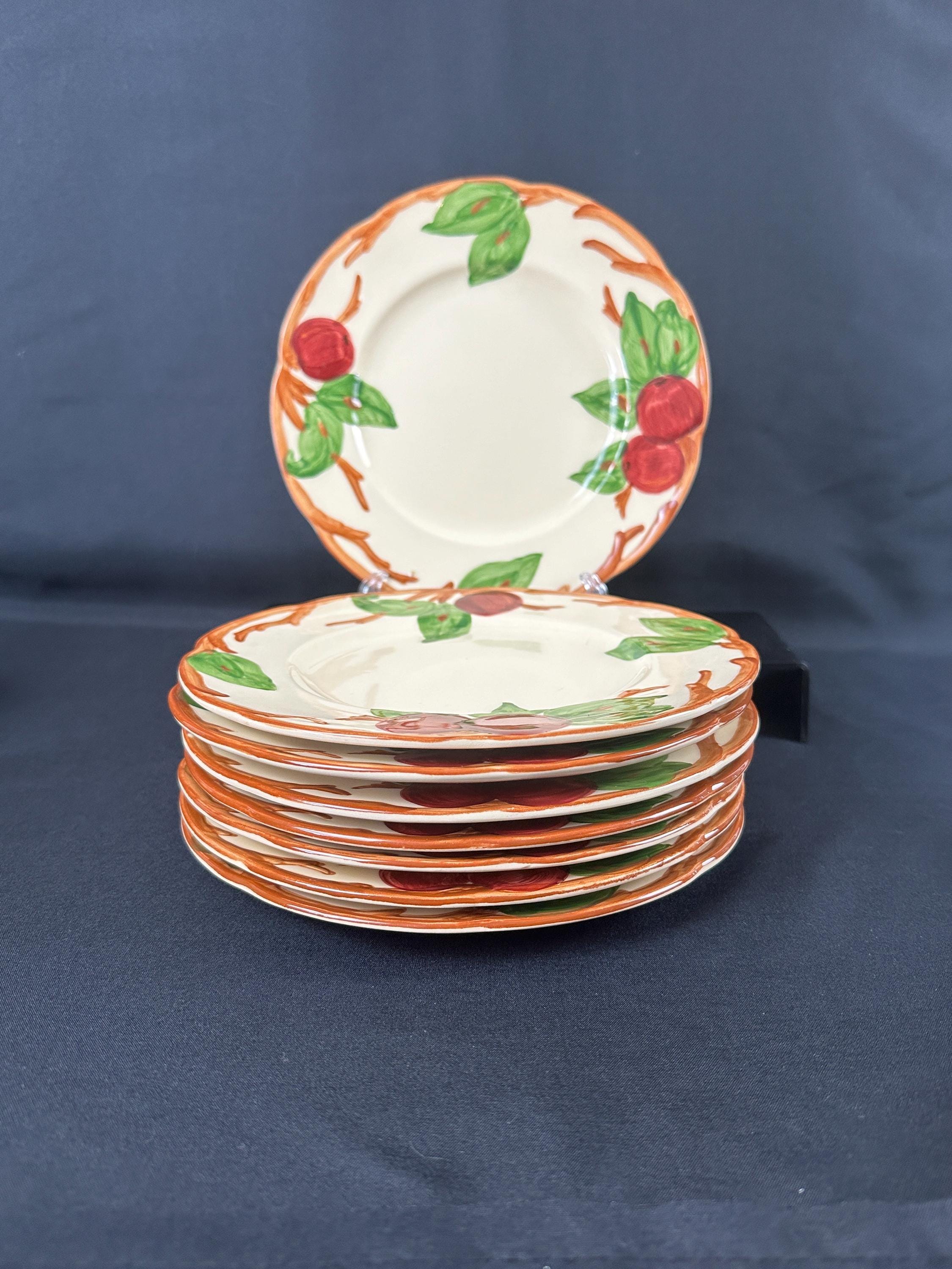 8 Franciscan Apple Salad Plates USA