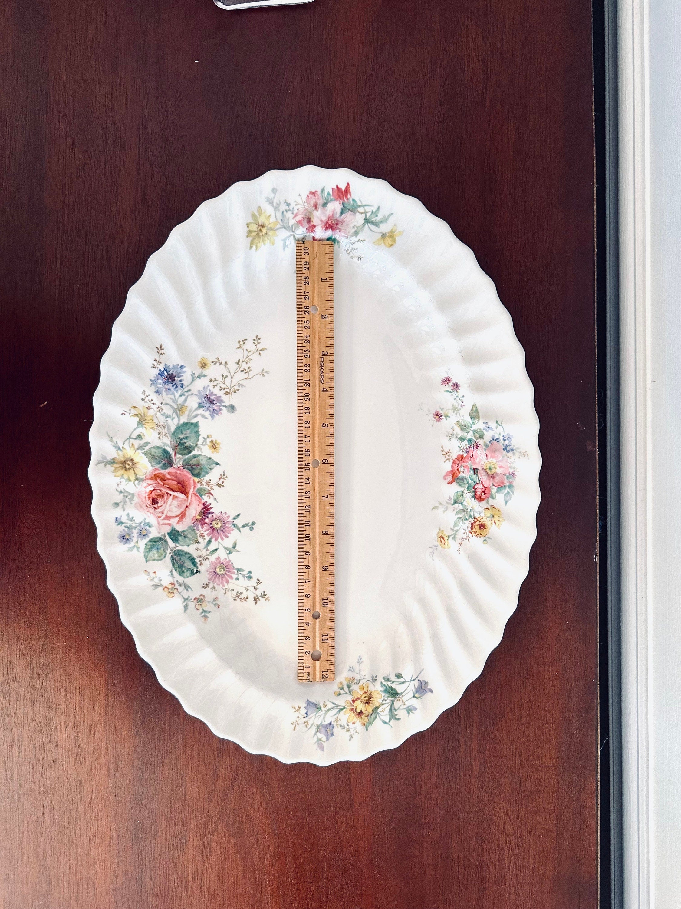 Large Arcadia Scalloped Platter by Royal Doulton