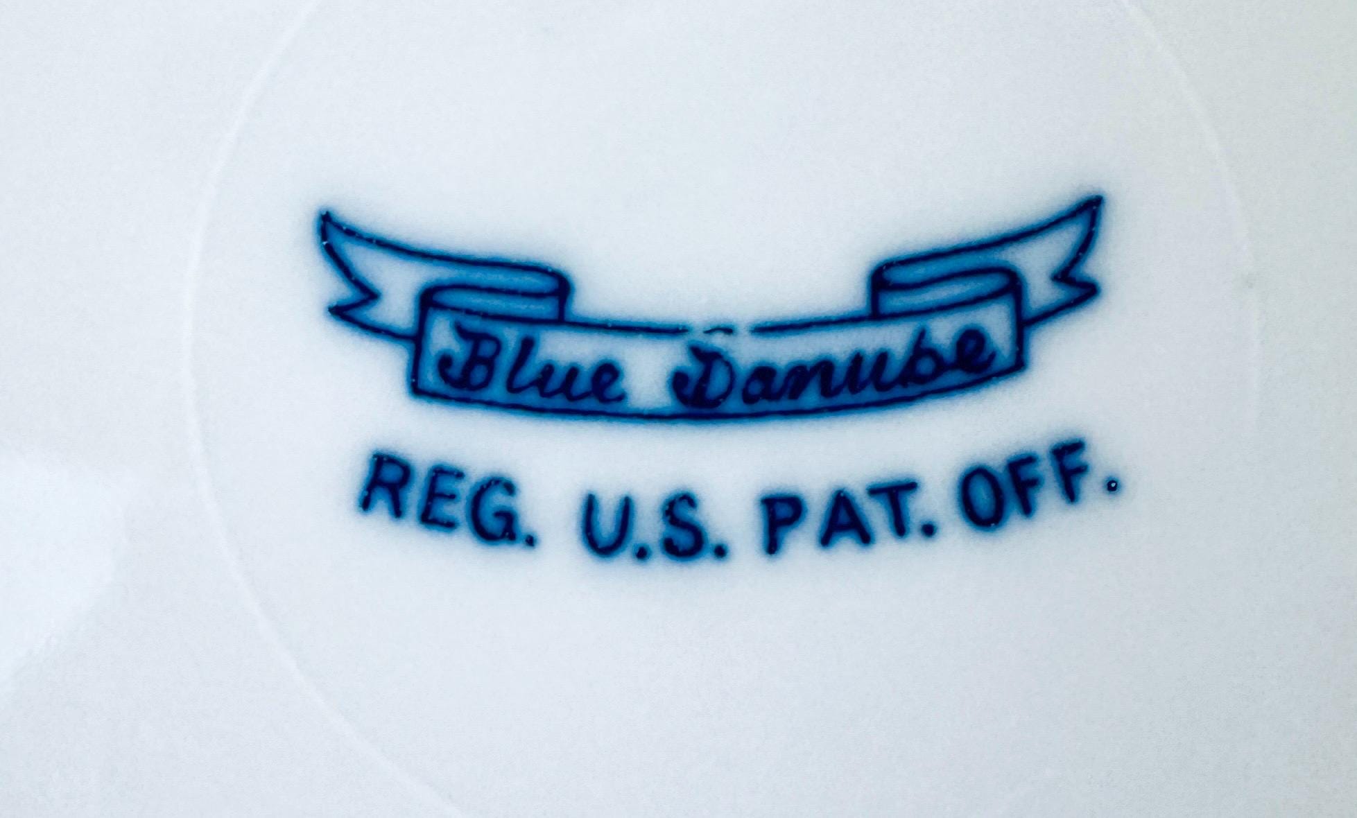 Blue Danube Square Serving Plate Cake Plate