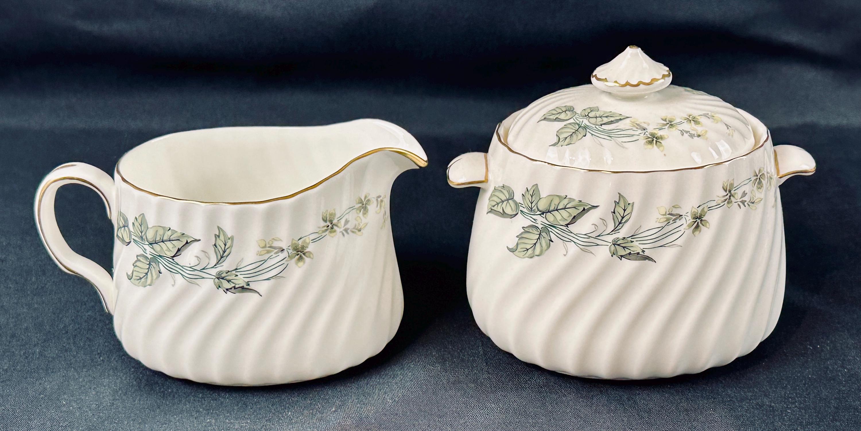 Minton Greenwich Creamer and Sugar Bowl