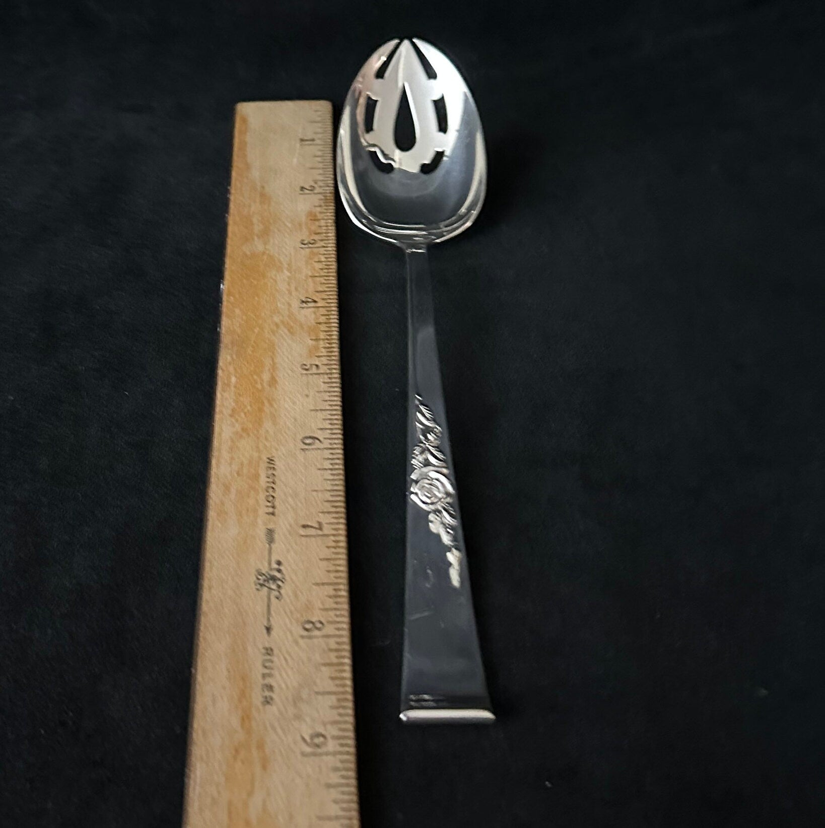 Reed and Barton Classic Rose Serving Spoon