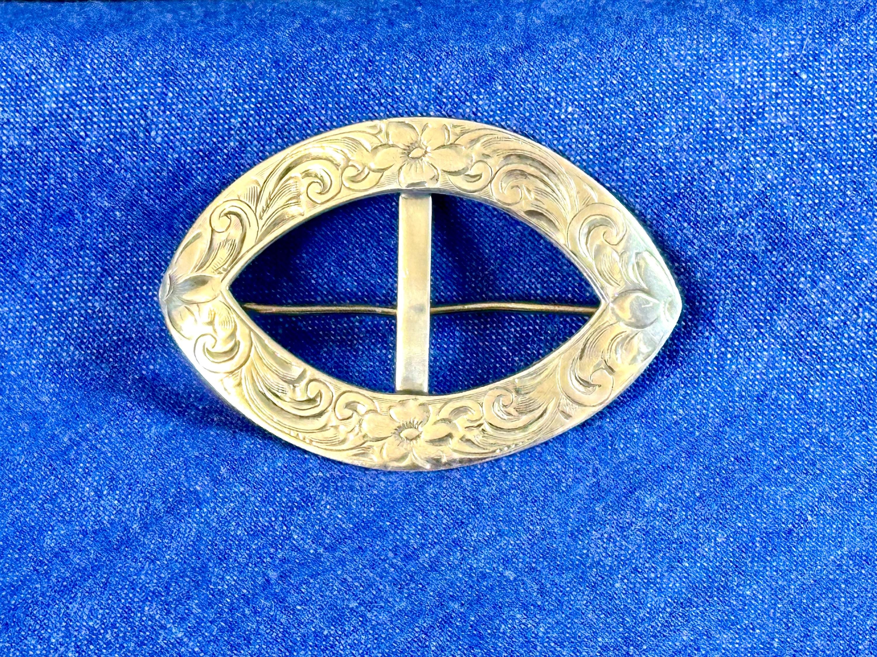 Antique Tiffany Sterling Silver Brooch