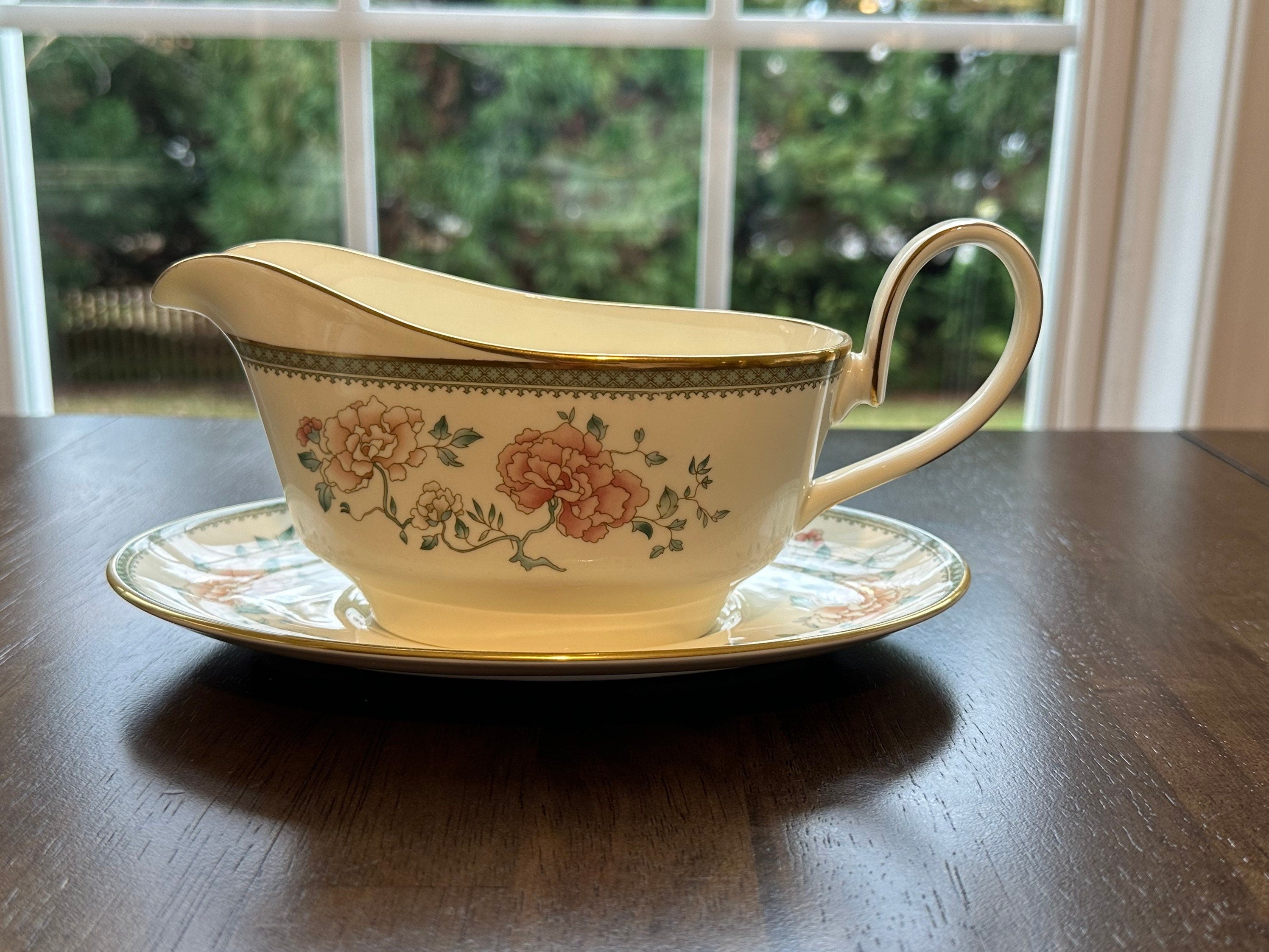 Minton Jasmine Gravy Boat and Underplate