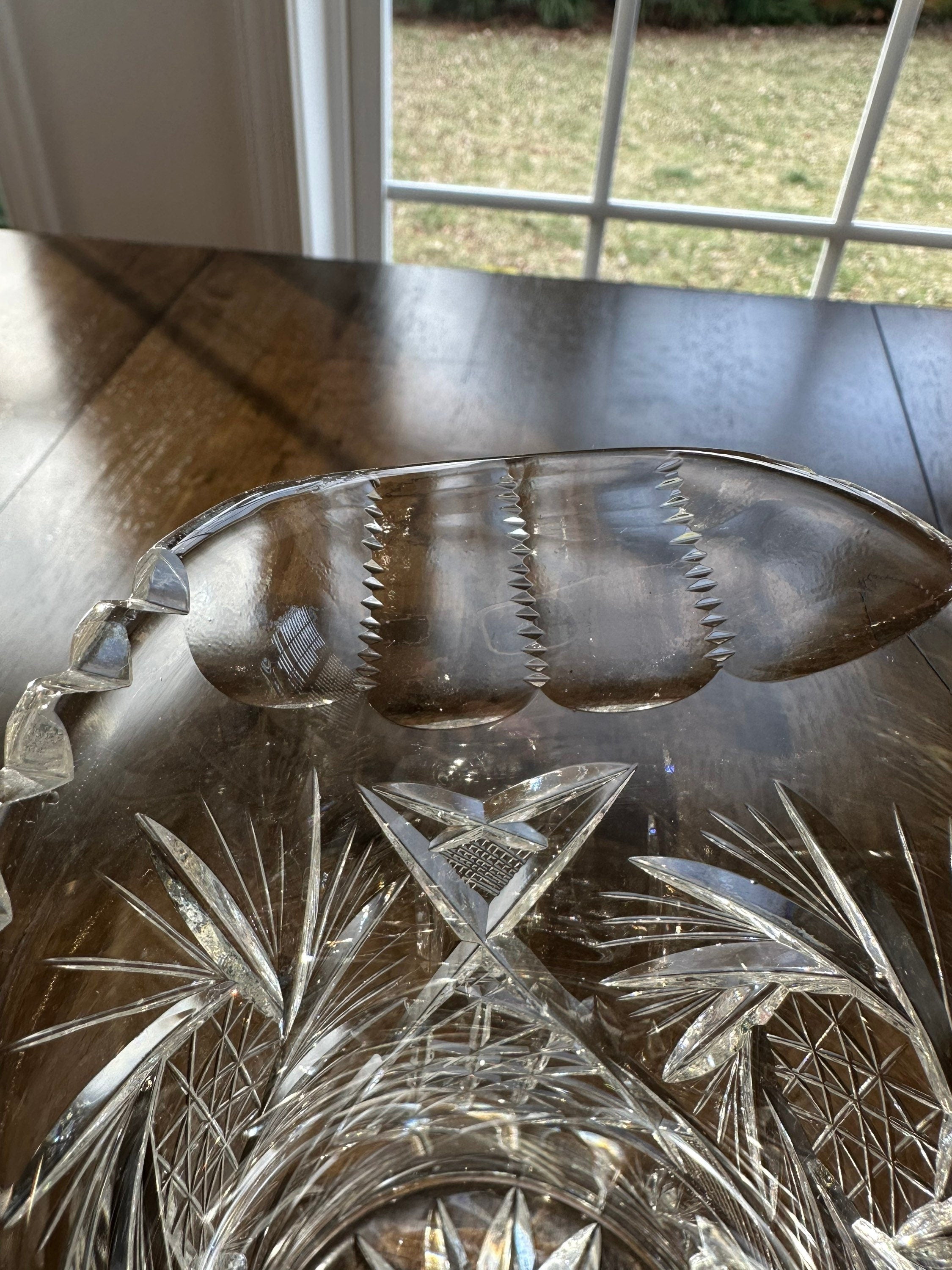 Canadian Brilliant Cut Glass Pitcher by Gowans, Kent and Company of Toronto