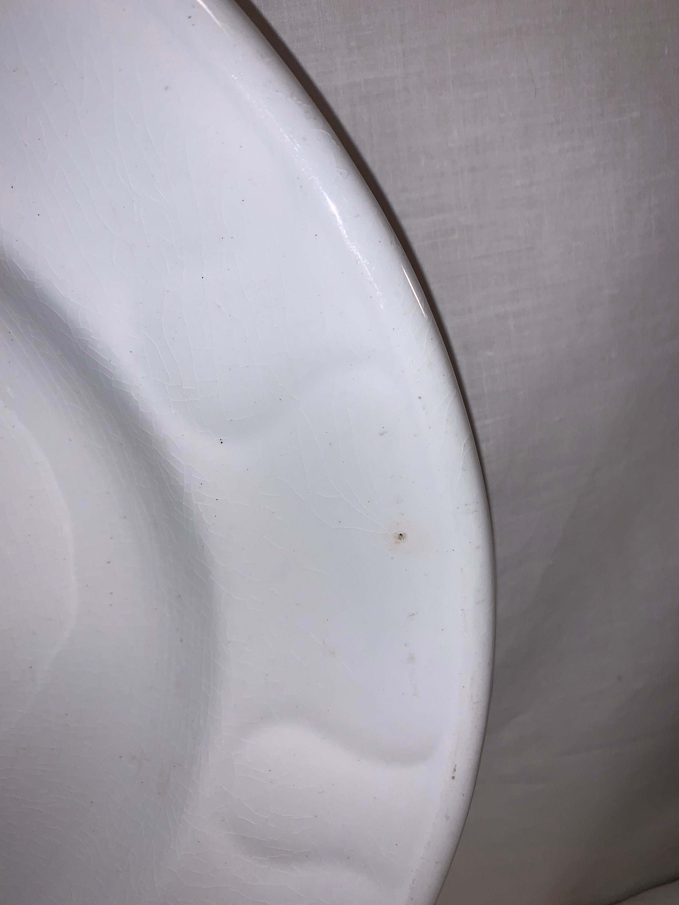 Antique circa 1850 Very Large Jacob Furnivals Platter