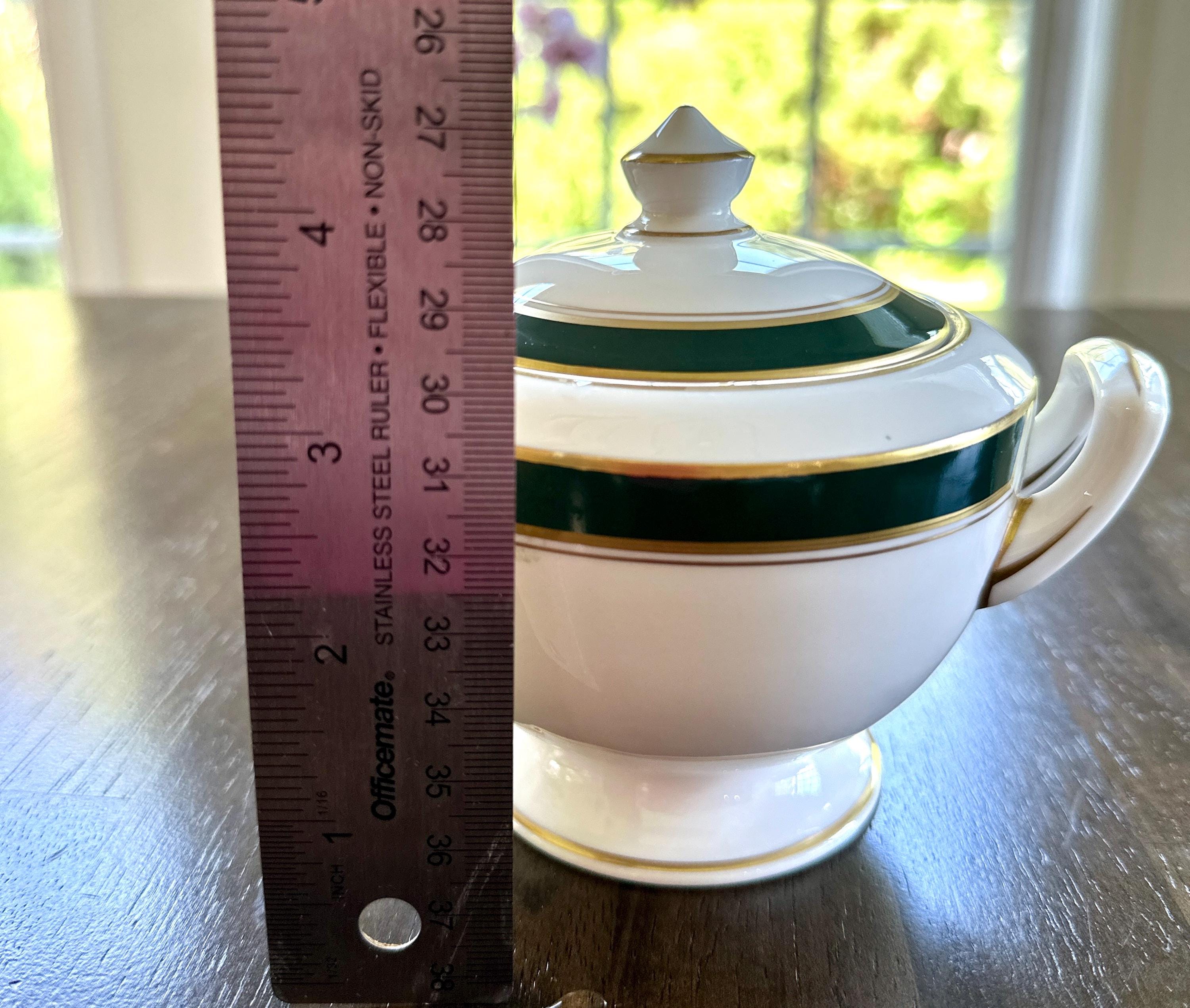 Royal Worcester Howard Leather Green Sugar Bowl