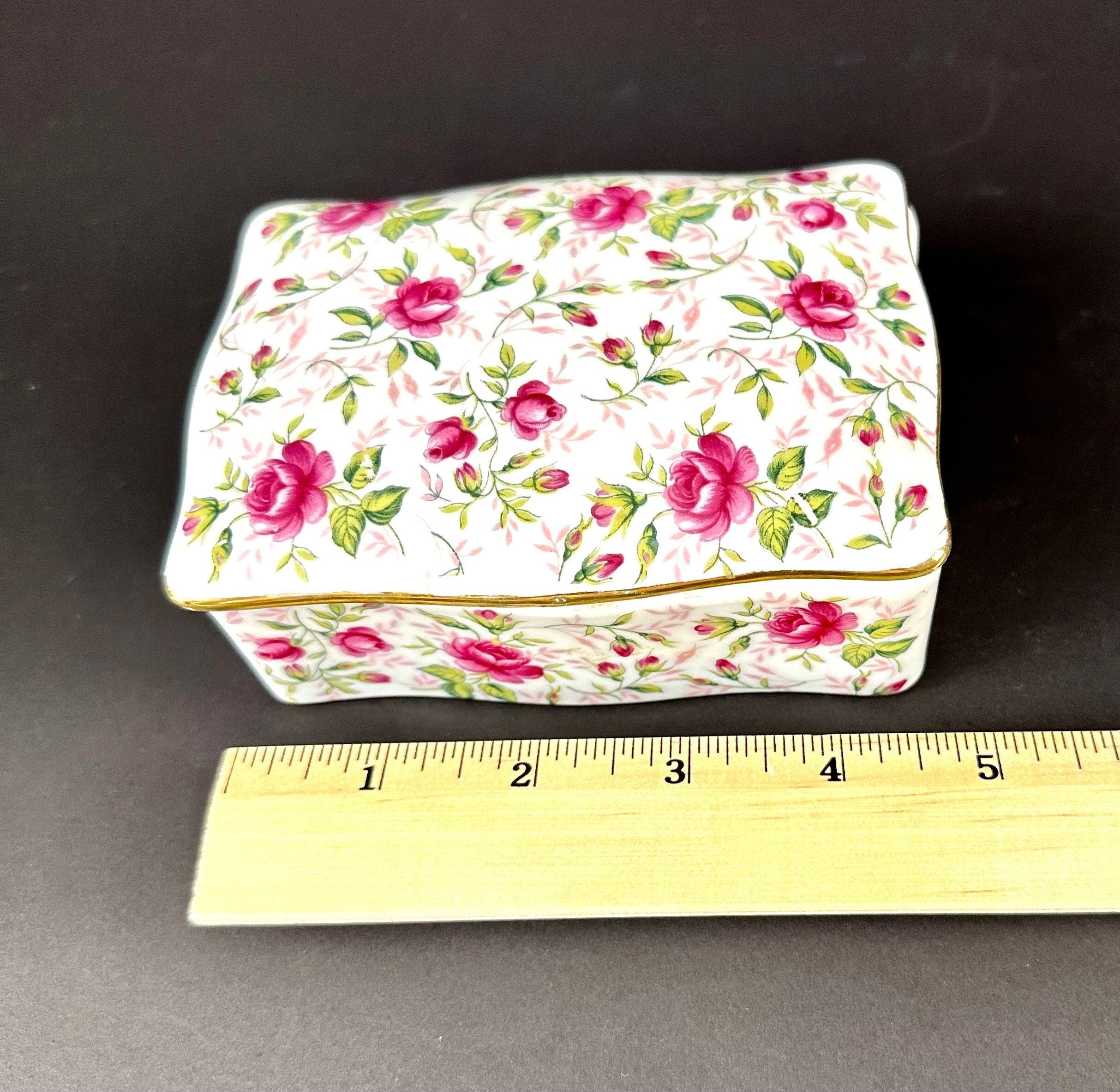 Lefton “Rose Chintz” Covered Box