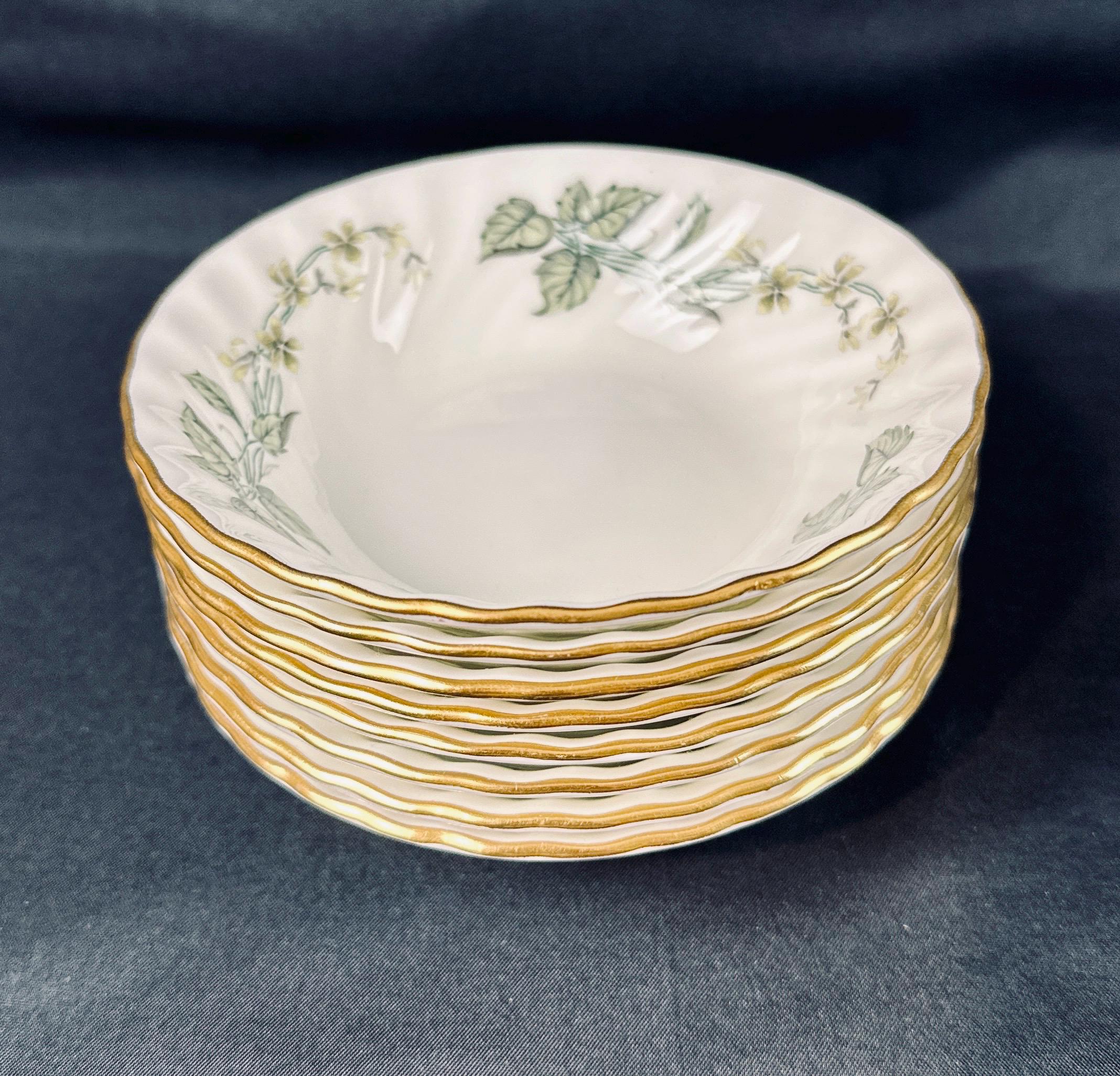 8 Minton Greenwich Fruit Bowls Dessert Bowls