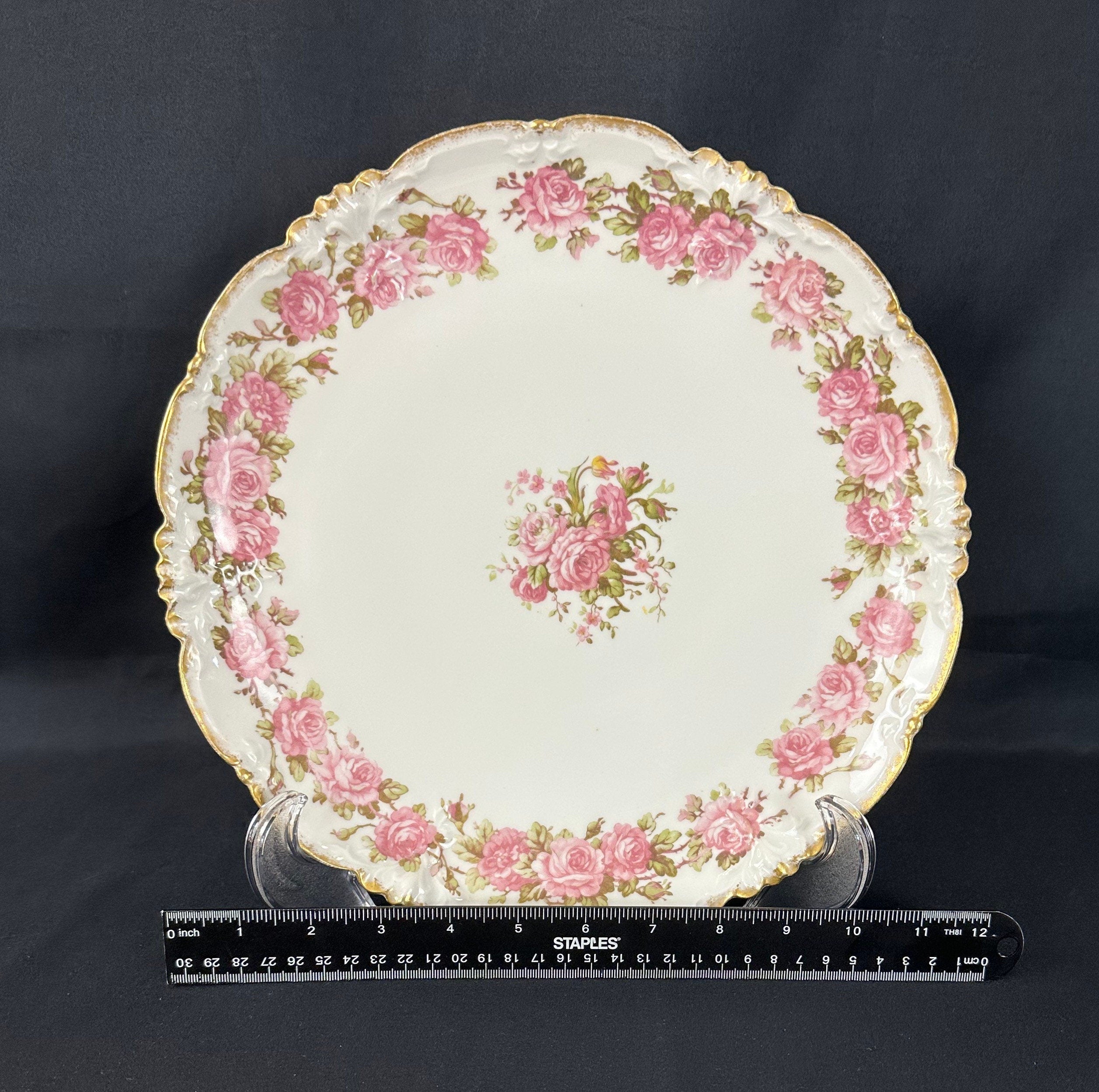 Limoges Cabinet Plate/ Round Platter/ Cake Plate