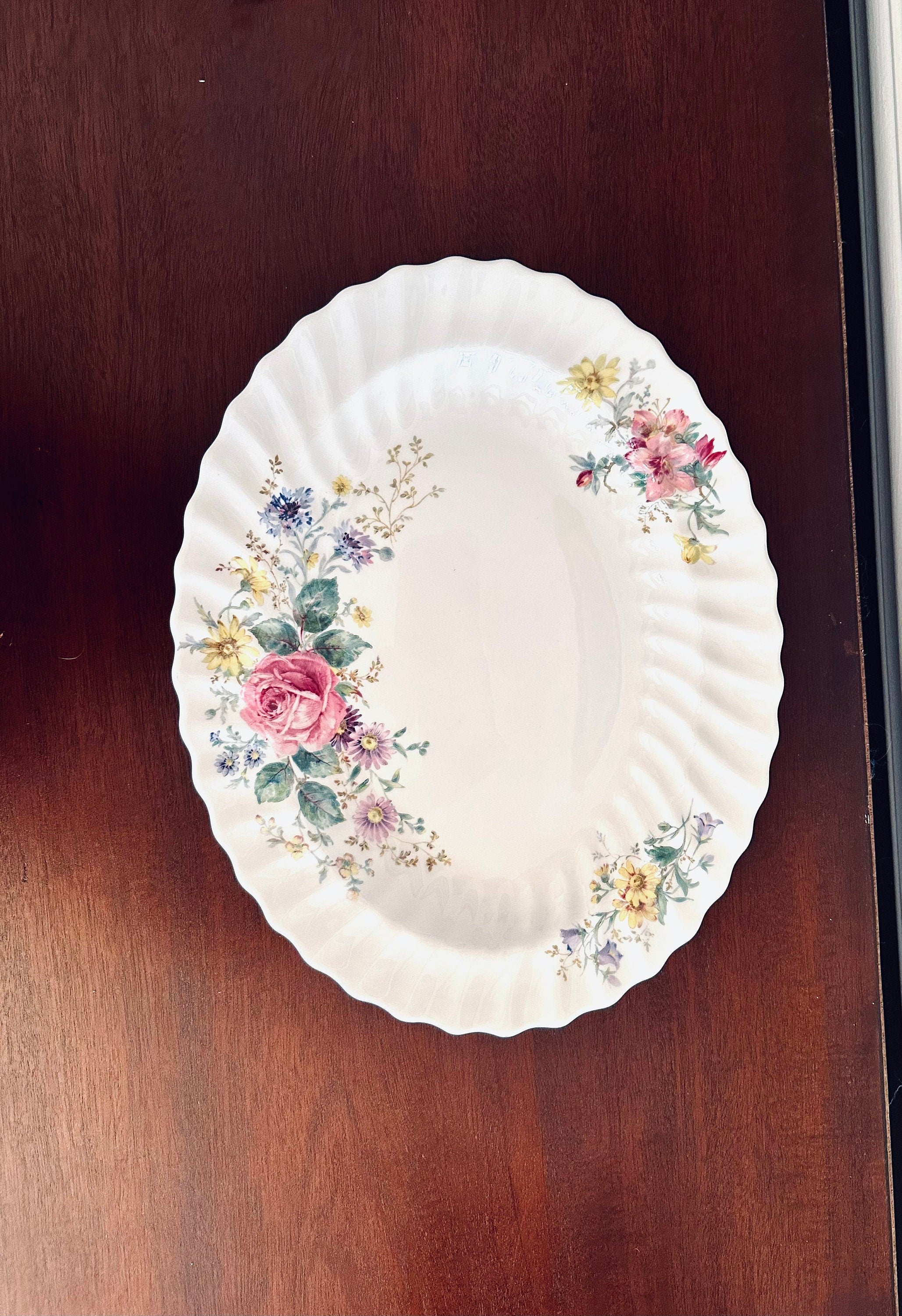 Large Arcadia Scalloped Platter by Royal Doulton