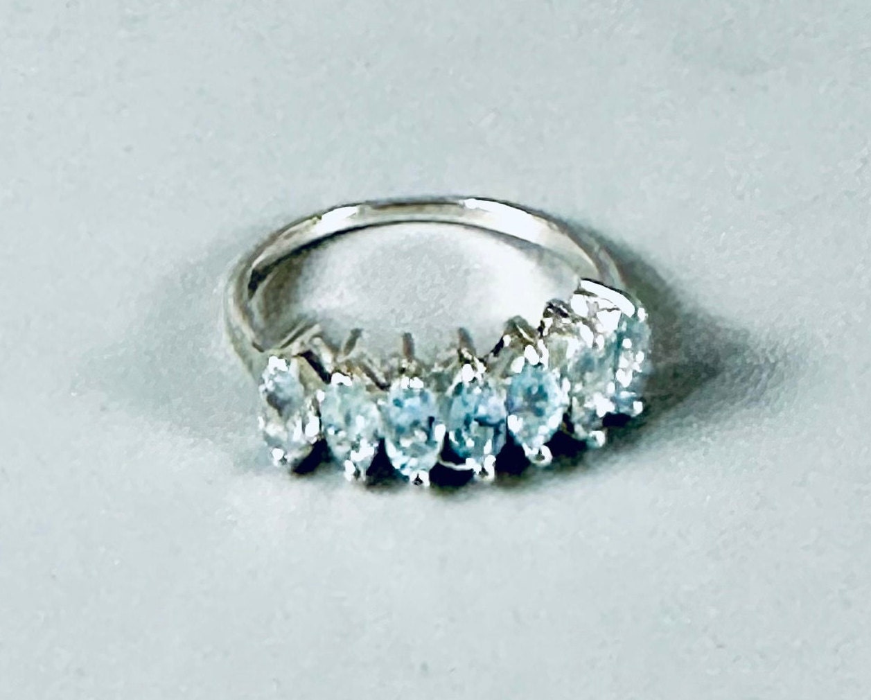 Aquamarine Sterling Ring
