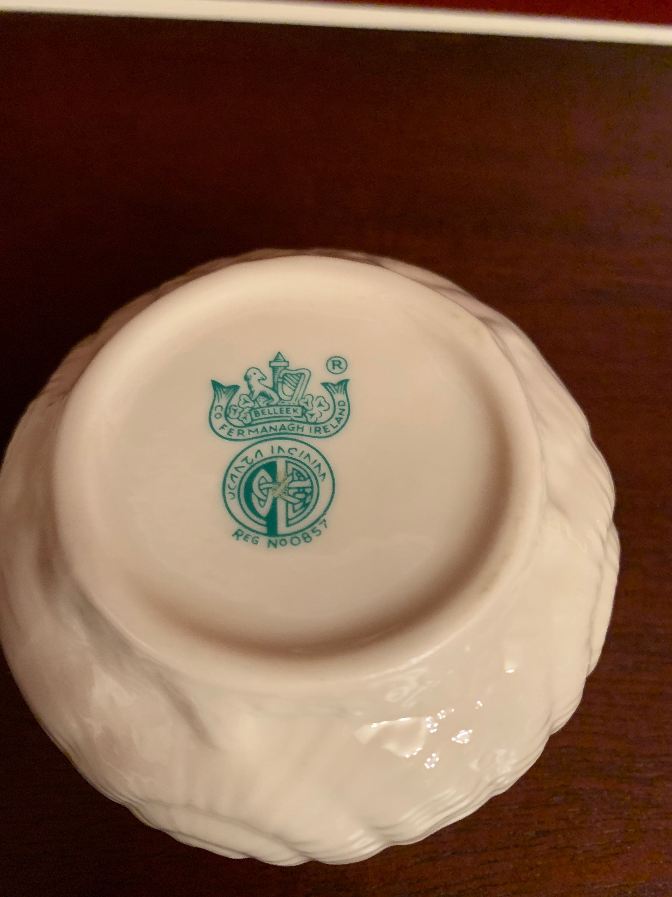Beleek Irish Creamer and Sugar Bowl