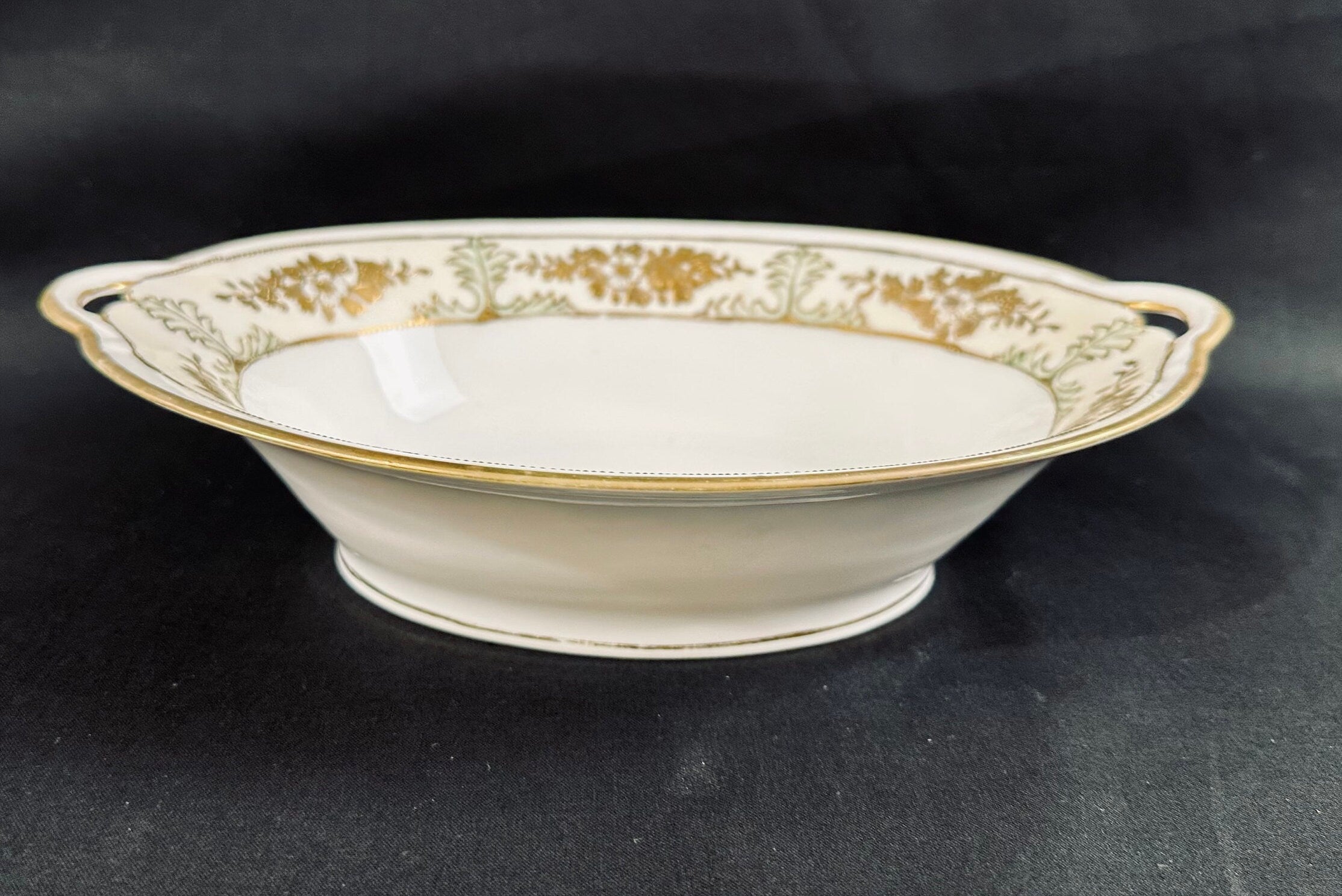 Antique Hand Painted Nippon Moriage Bowl