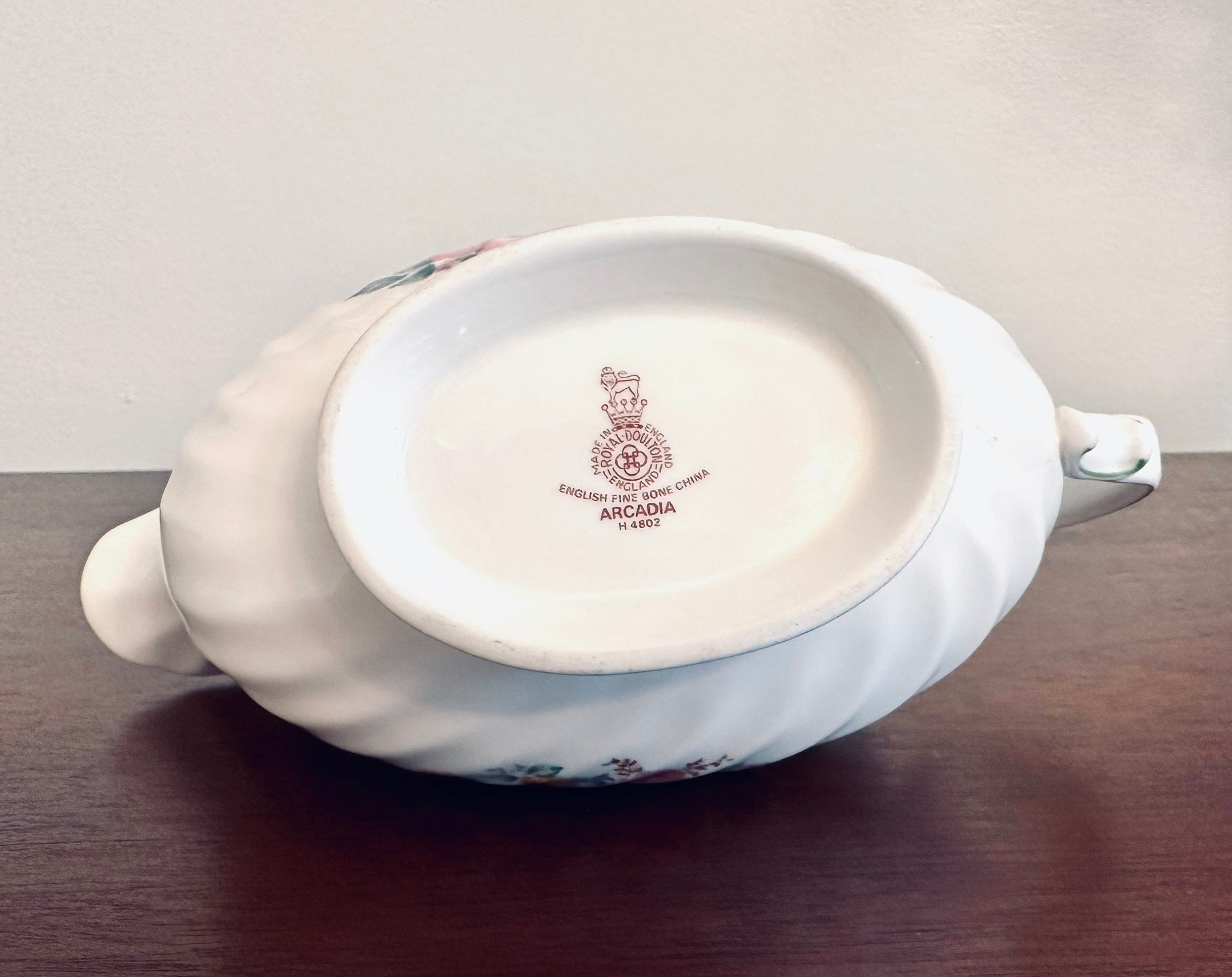 Arcadia Gravy Boat by Royal Doulton with Underplate