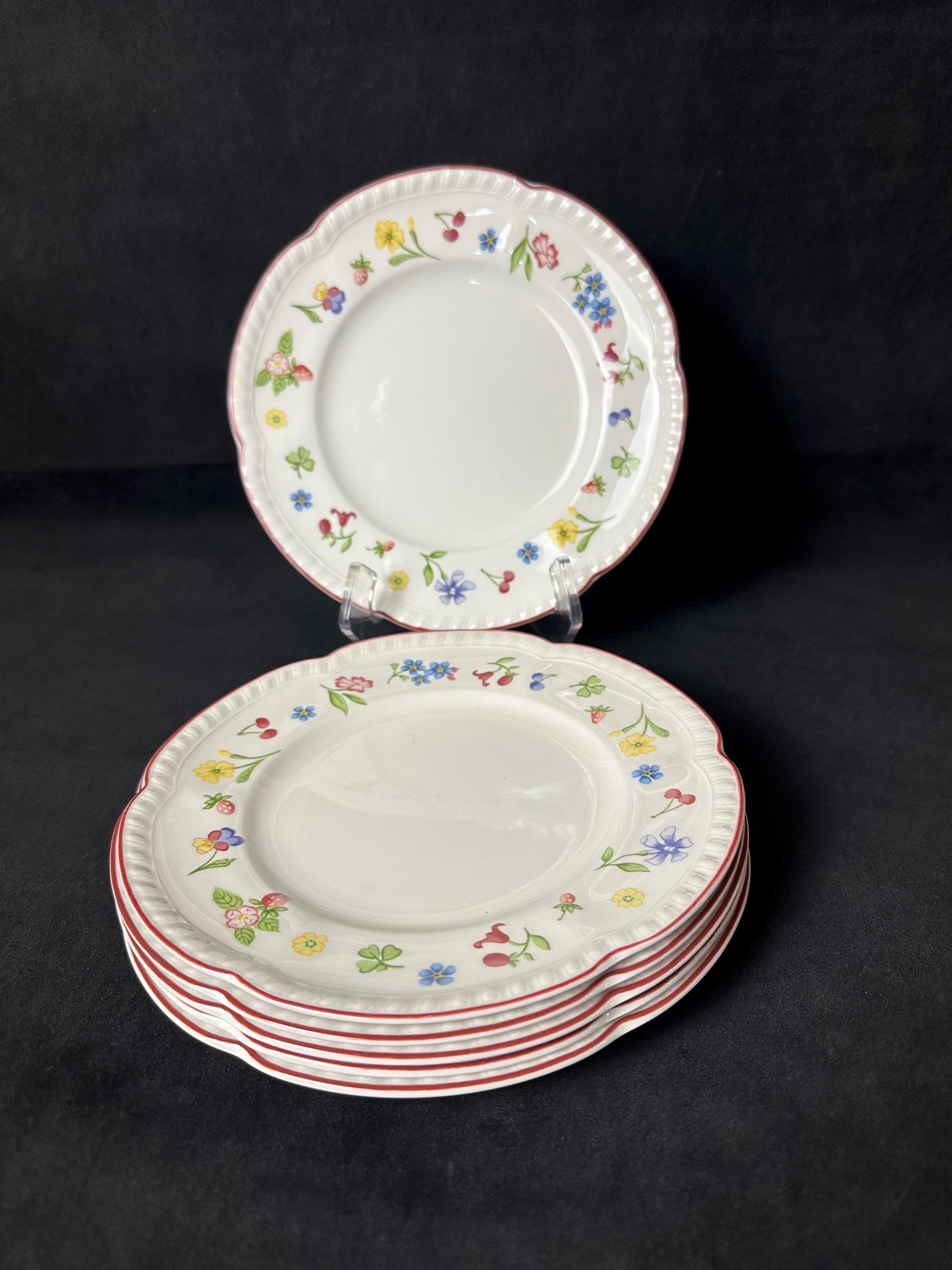 6 Johnson Brothers Fleurette Salad Plates