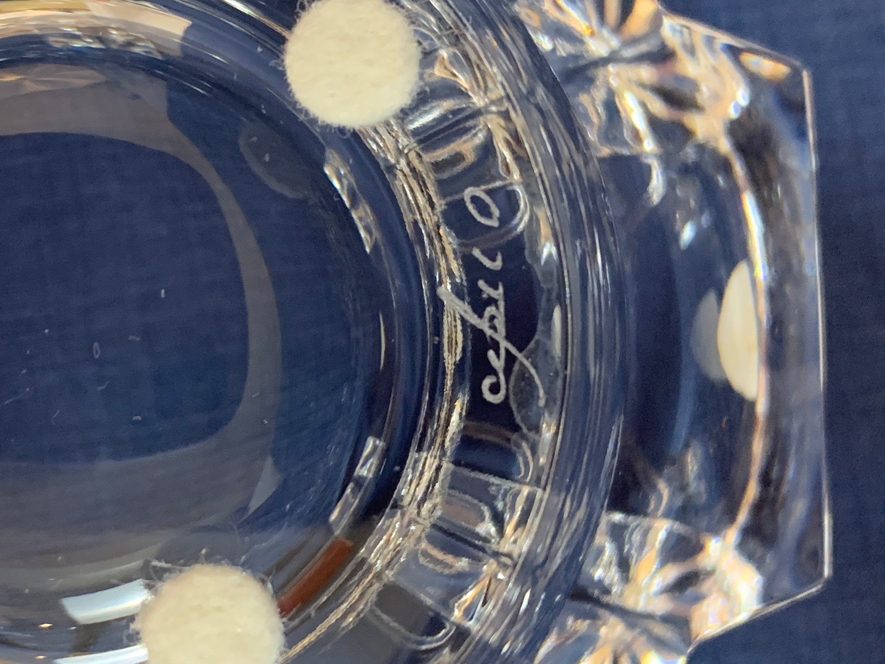 Orrefors Corona Crystal Bowl by Lars Hellsten