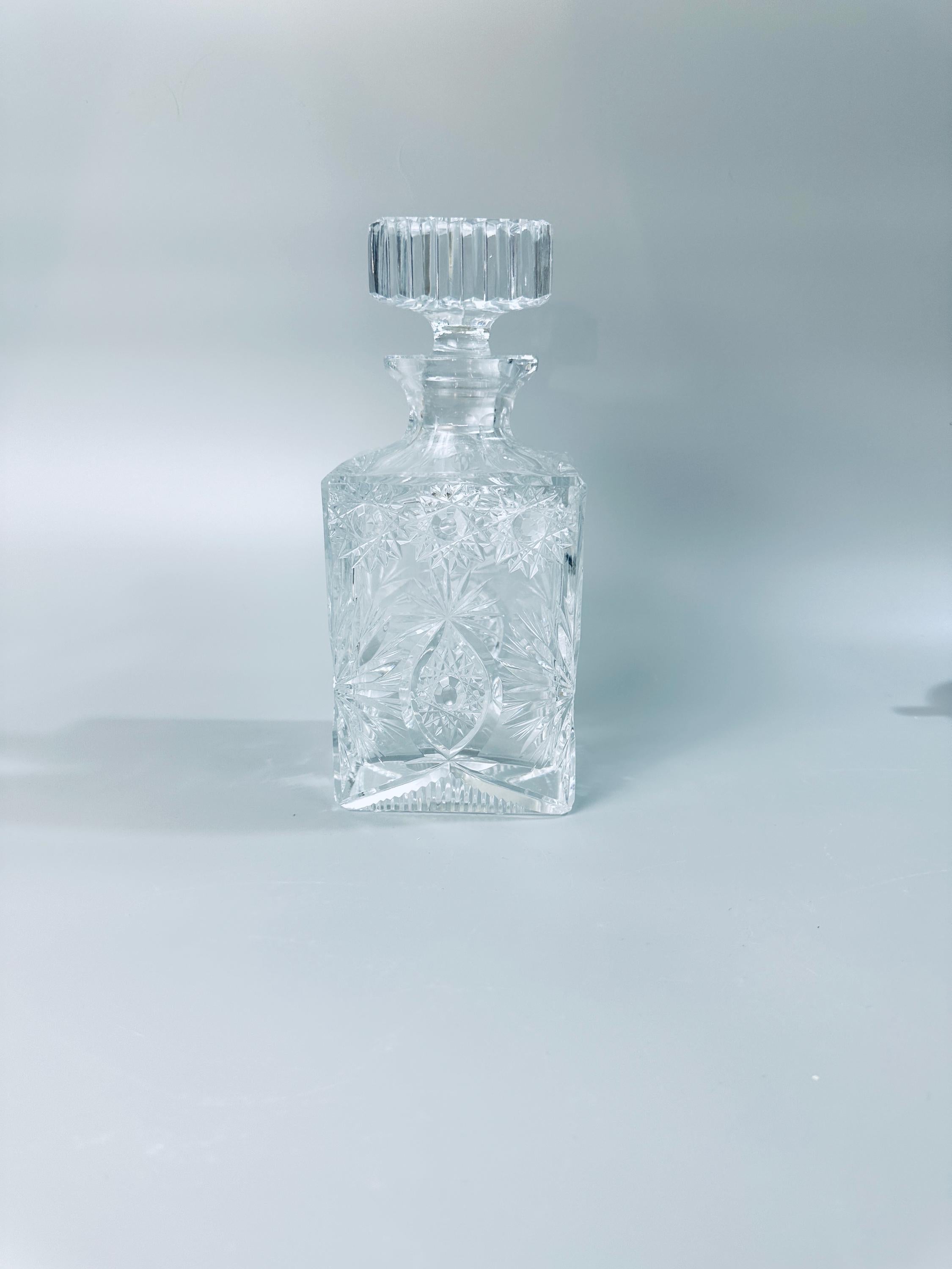 Antique Cut Crystal Spirits Decanter