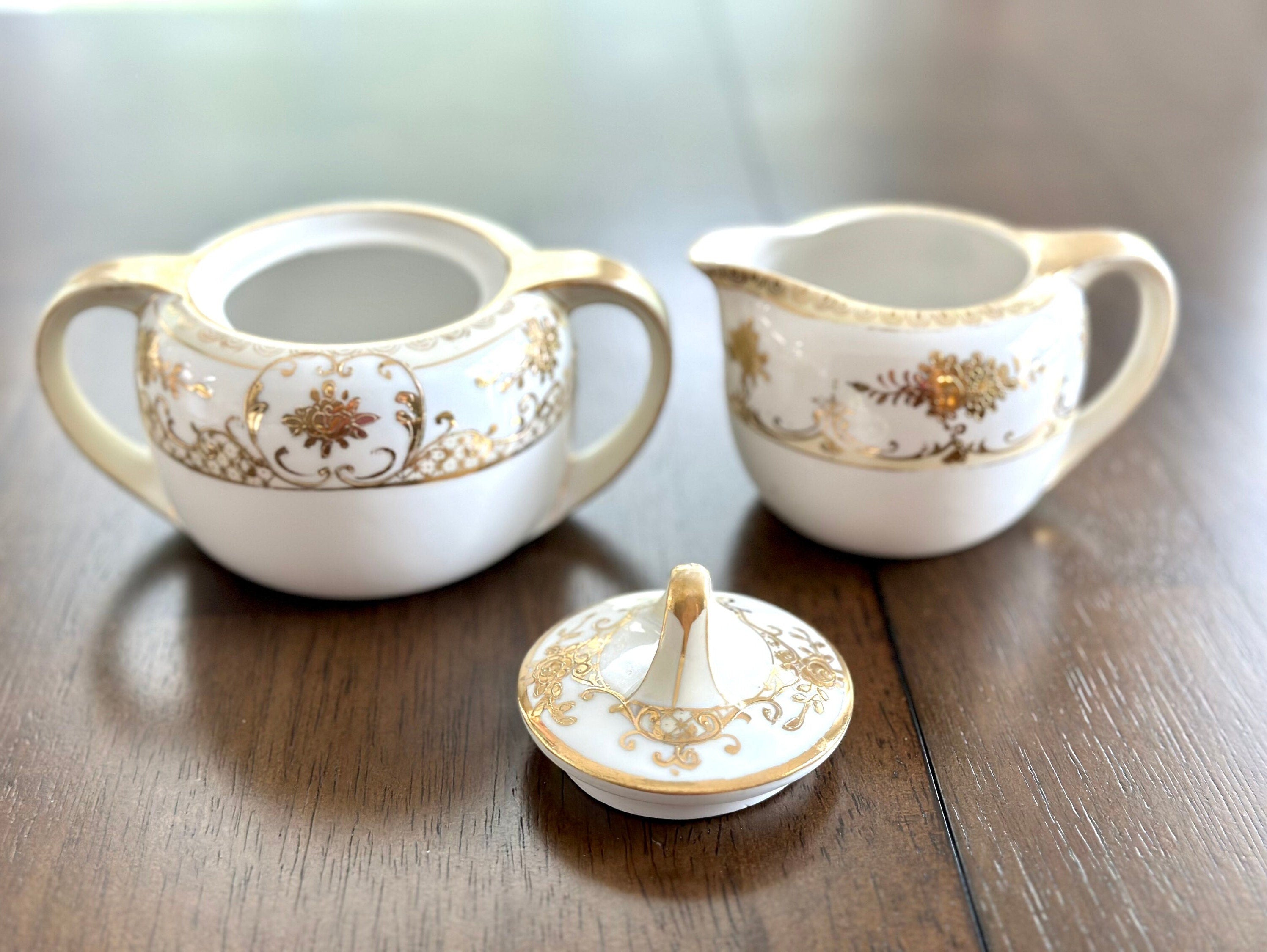 Antique Nippon Chocolate Pot Set