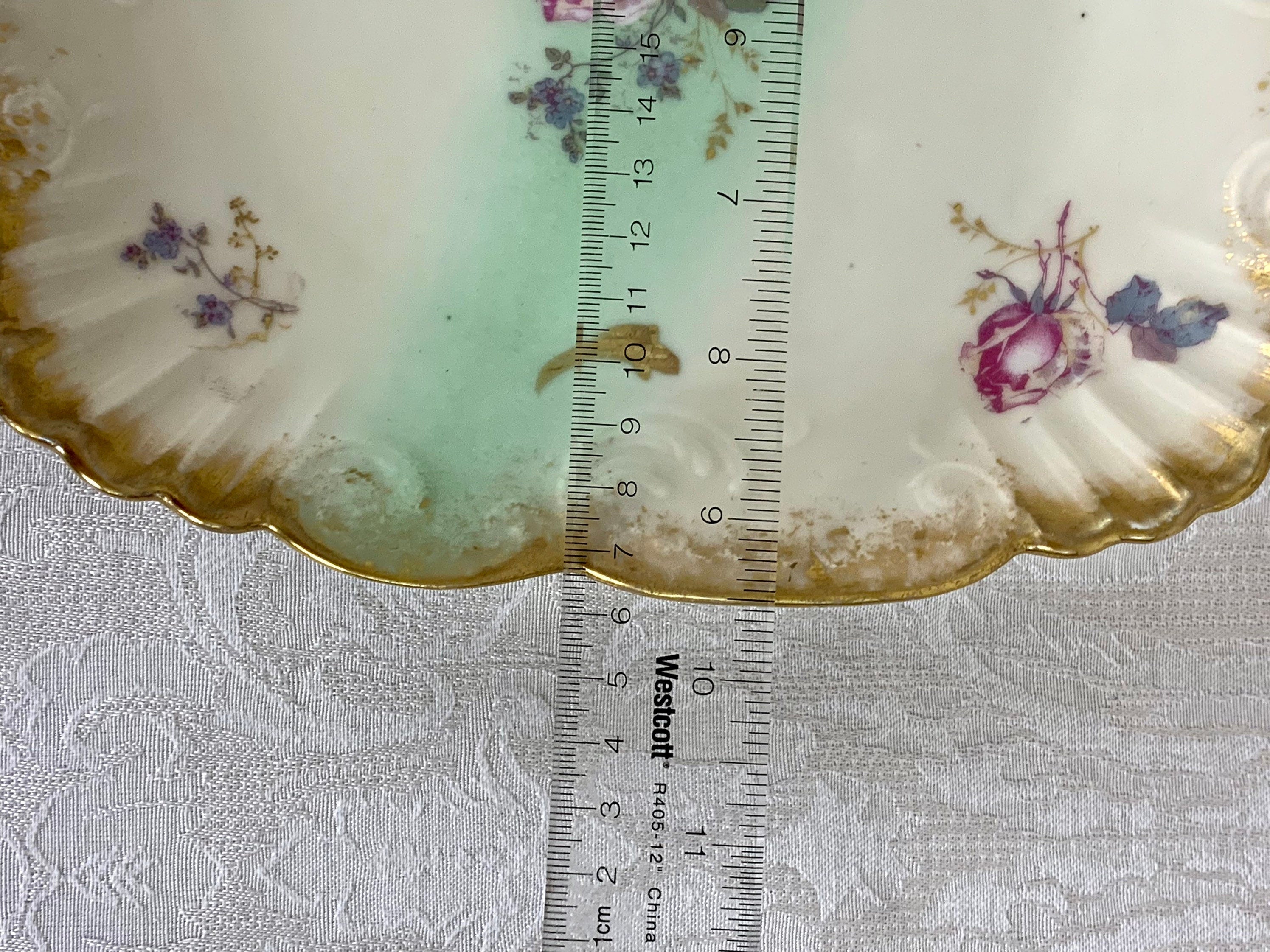 Antique A. Klingenberg (A K France) Limoges Square Cake Plate