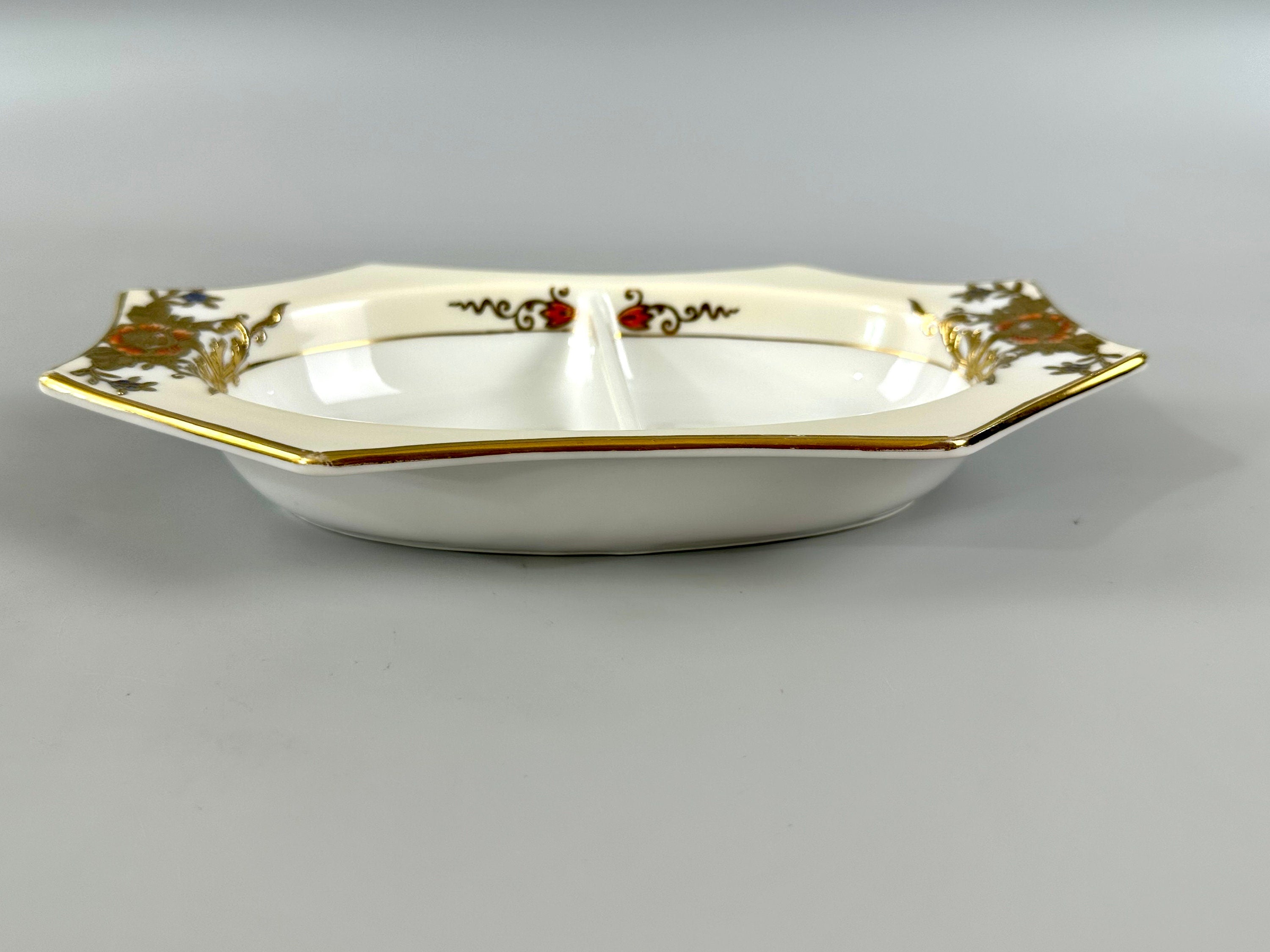 Hand Painted 1918 Noritake Relish Dish