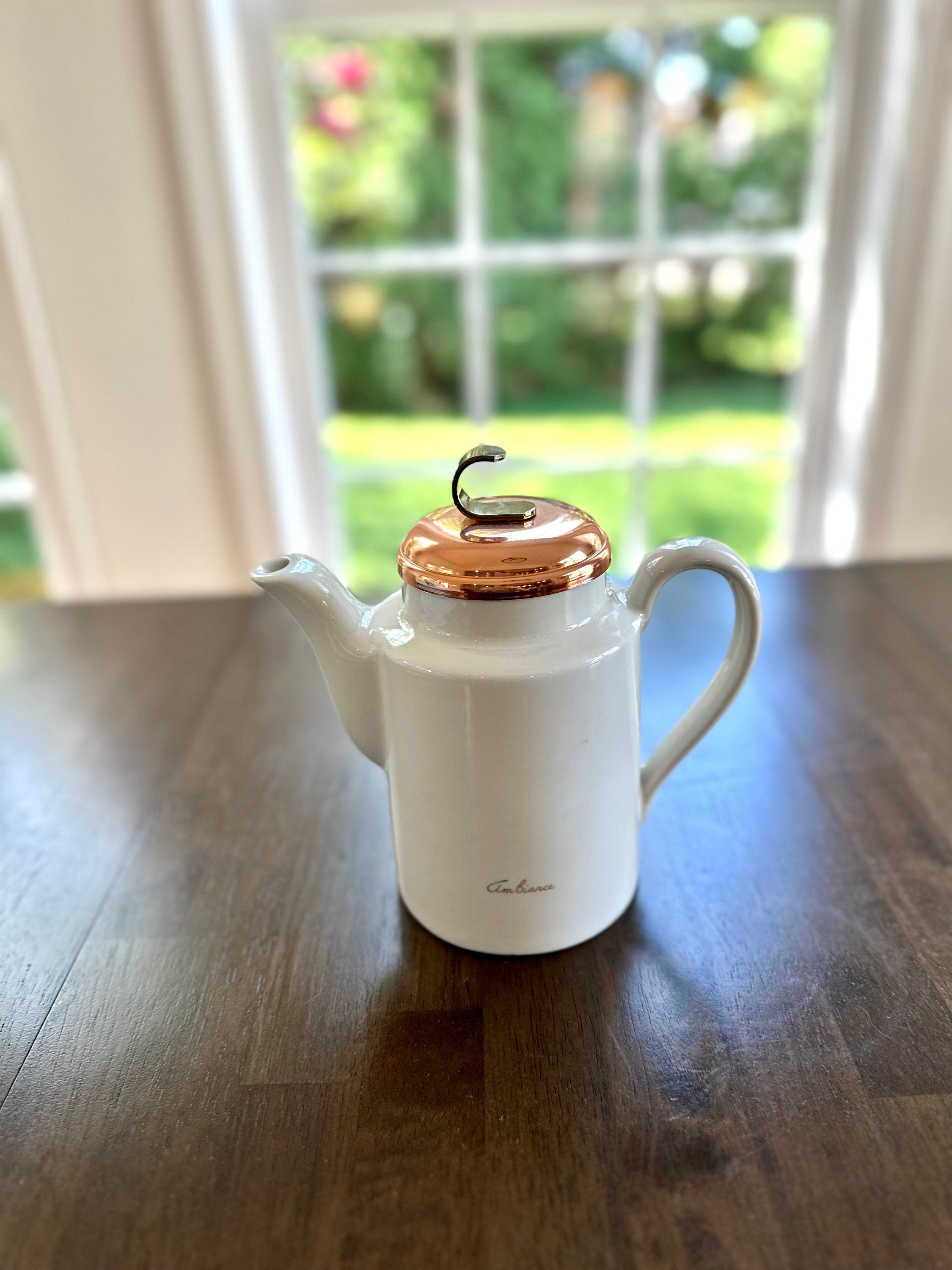 Hall Ambiance Copper Top Teapot