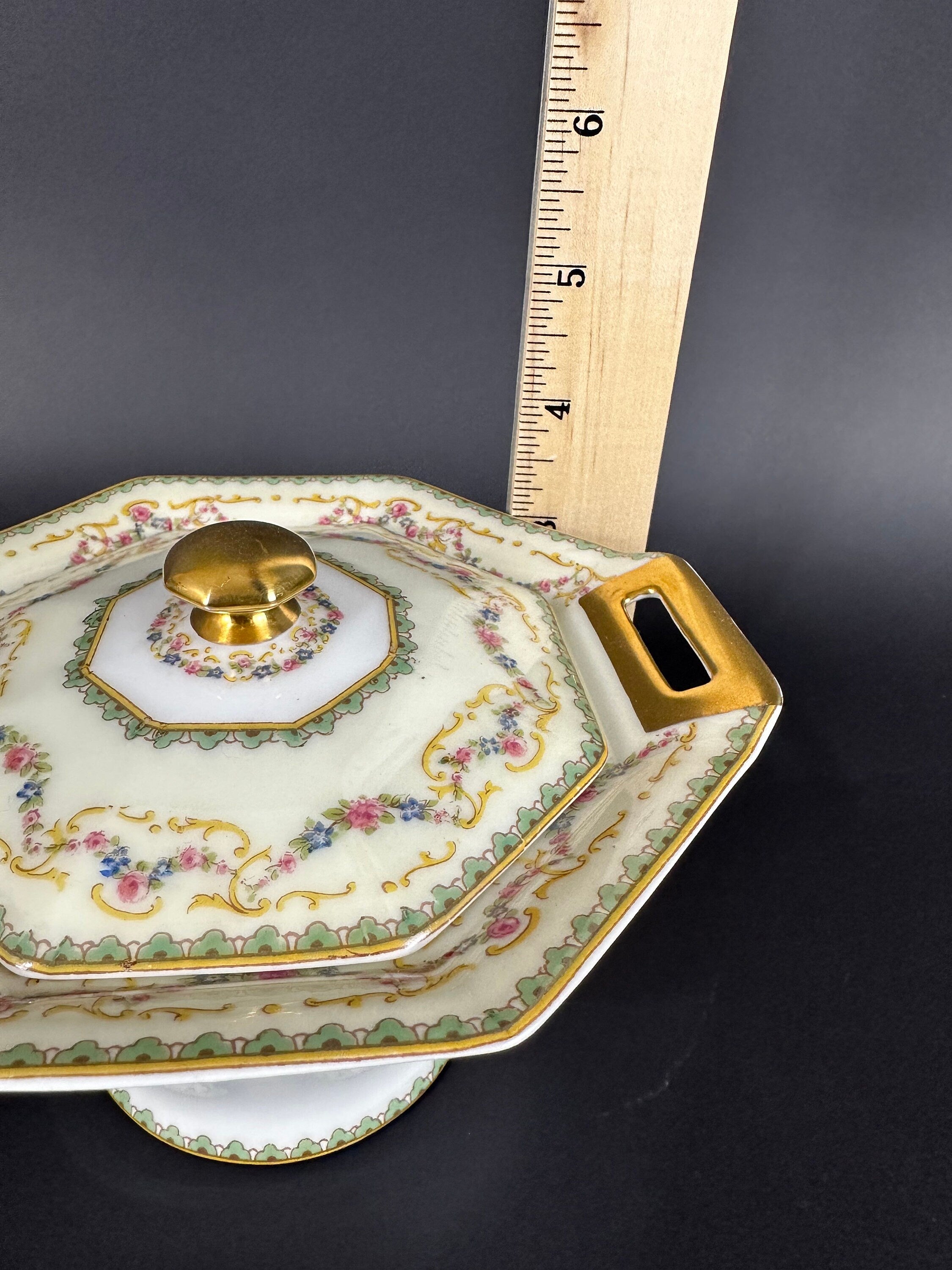 Haviland Venice Antique Limoges Sugar Bowl