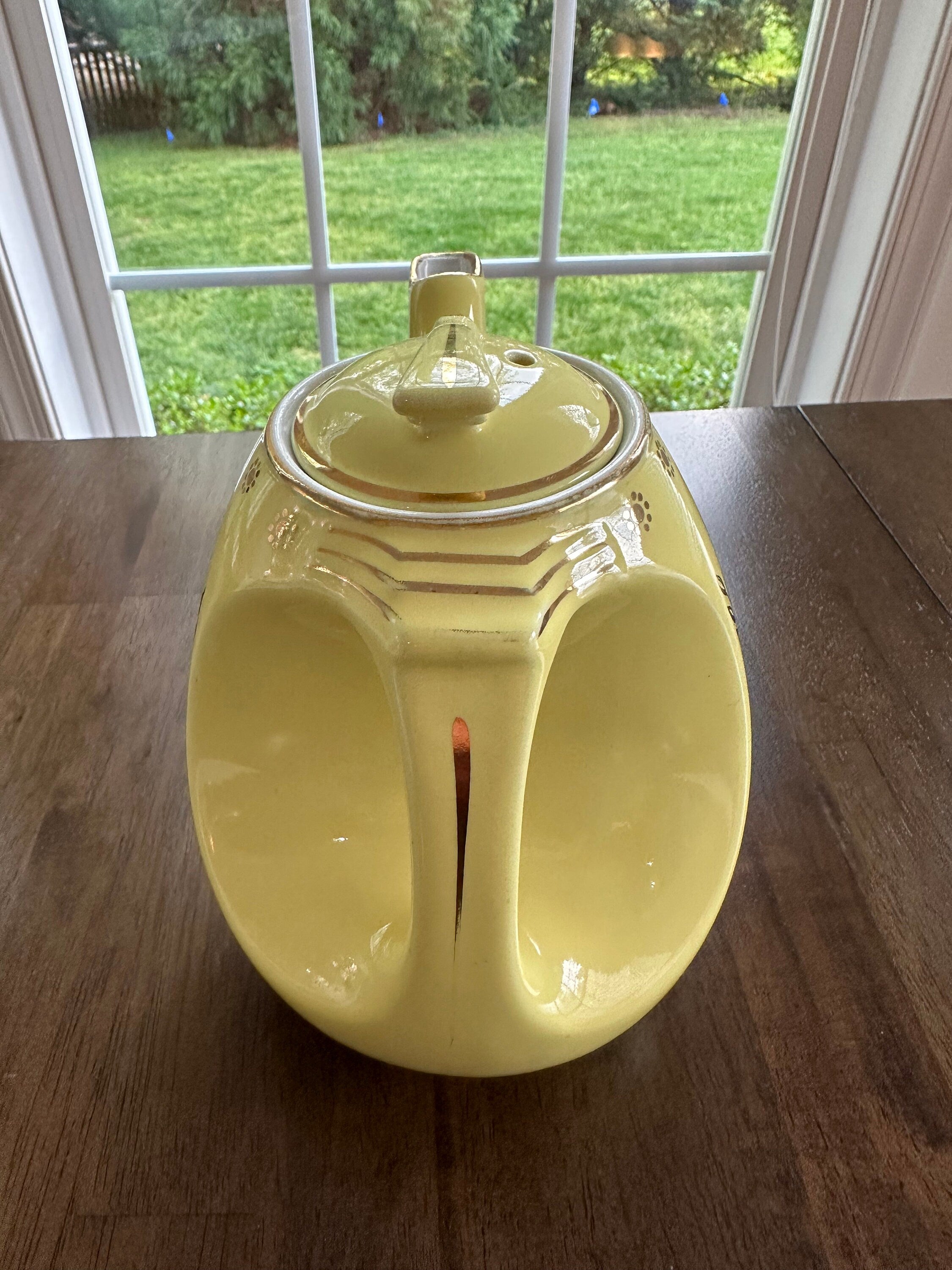 Hall Sundial Canary Yellow Teapot