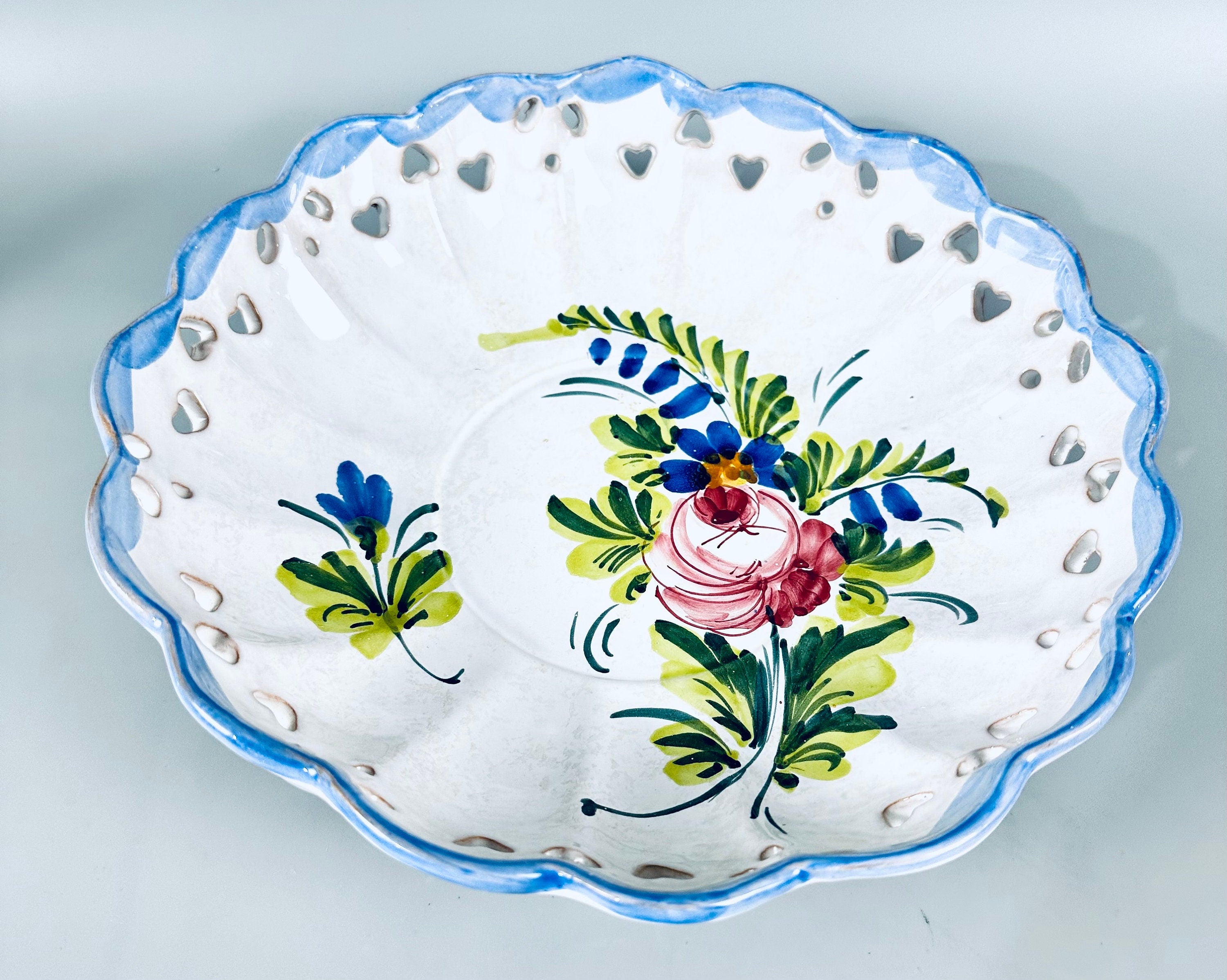 Hand Painted Italian Serving Bowl