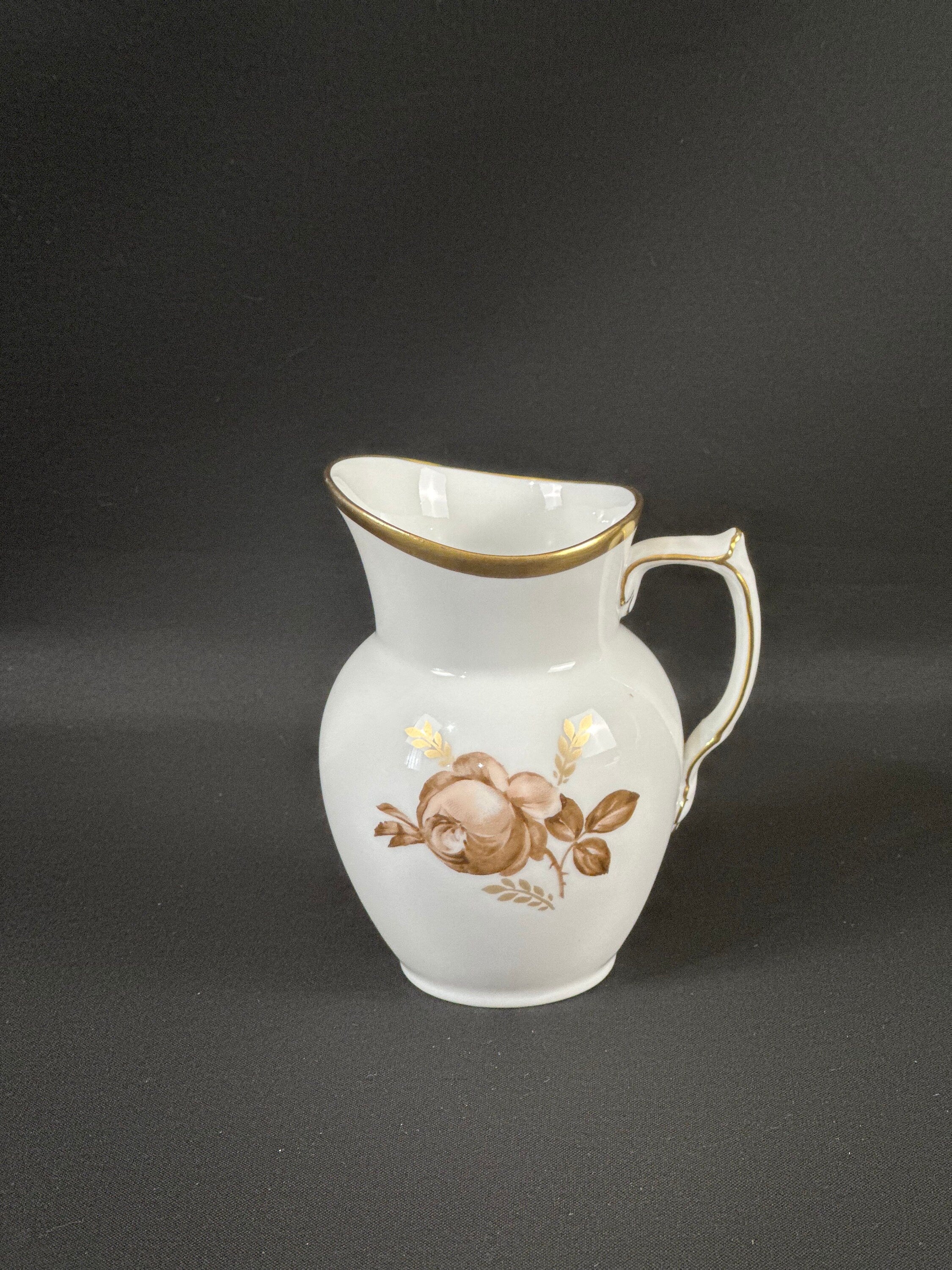 Royal Copenhagen Brown Rose Creamer