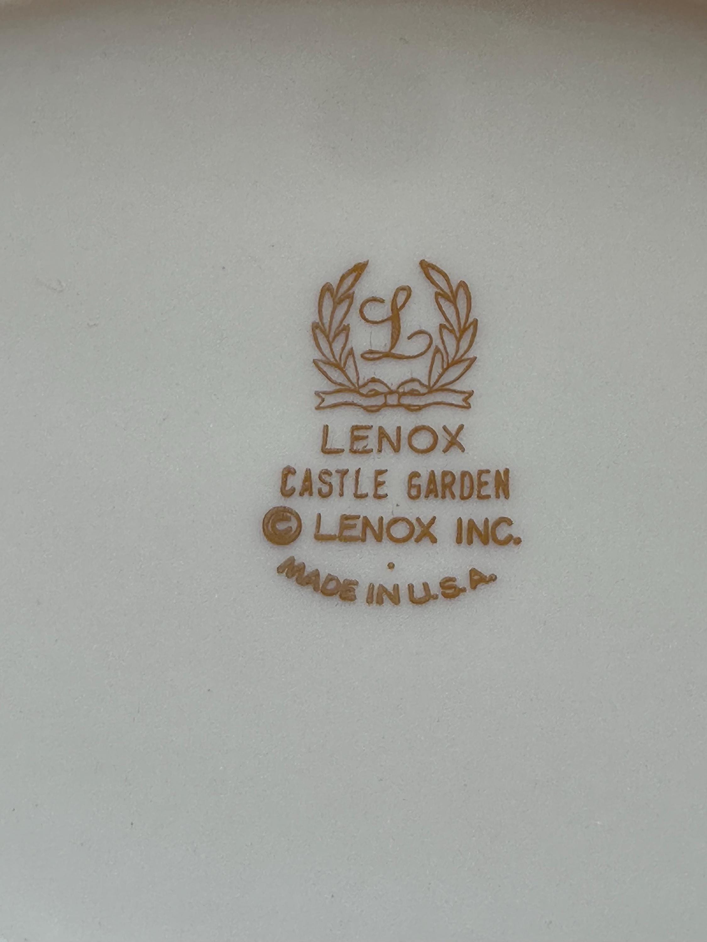 Lenox Castle Garden Sugar Bowl