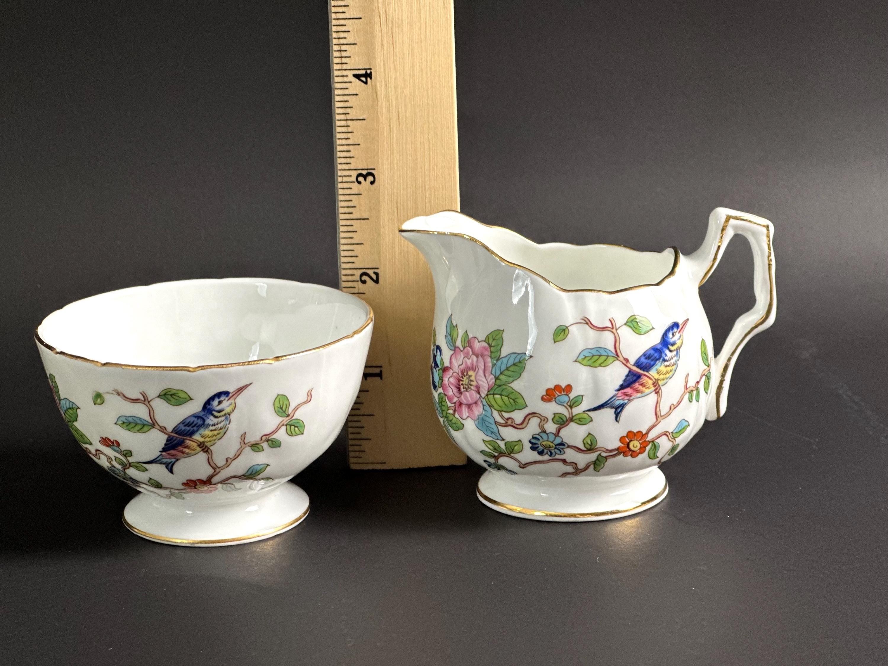 Aynsley Pembroke Mini Creamer and Open Sugar Bowl