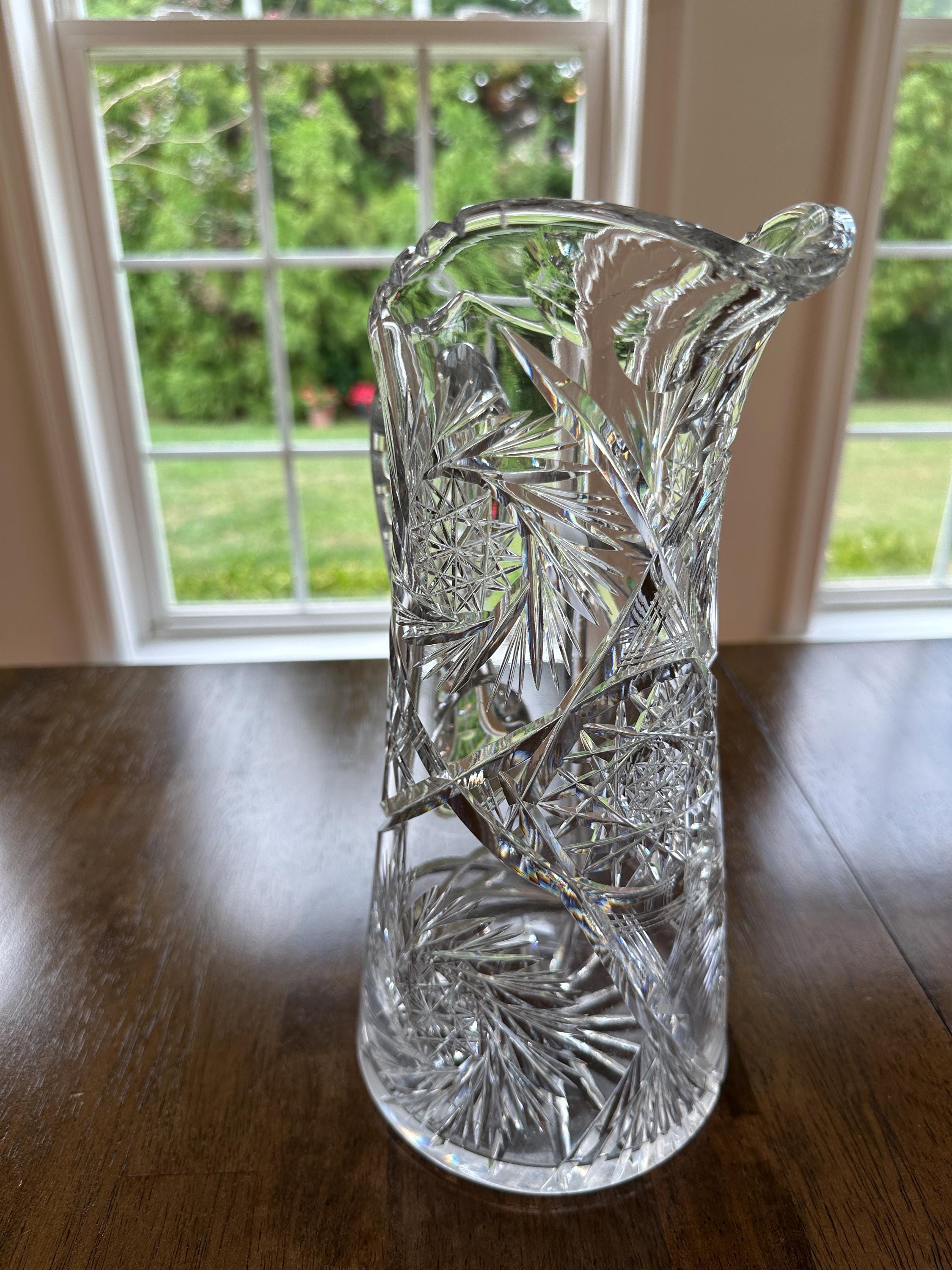 American Brilliant Cut Pitcher