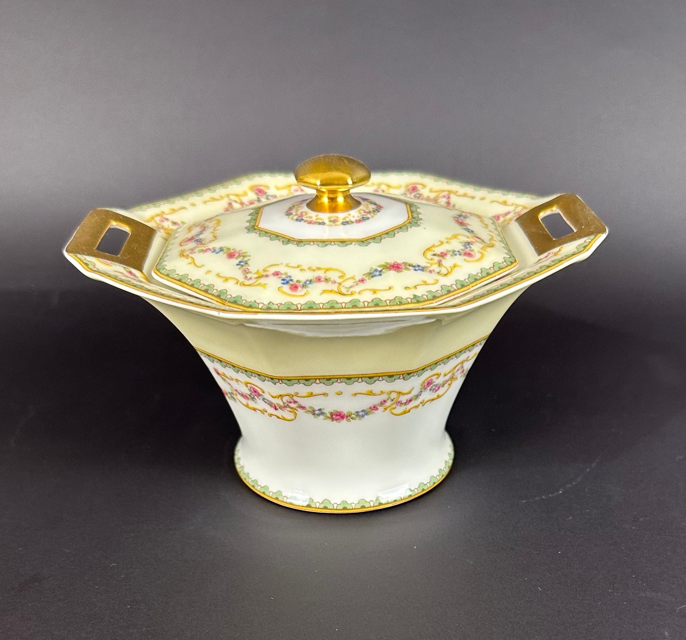 Haviland Venice Antique Limoges Sugar Bowl