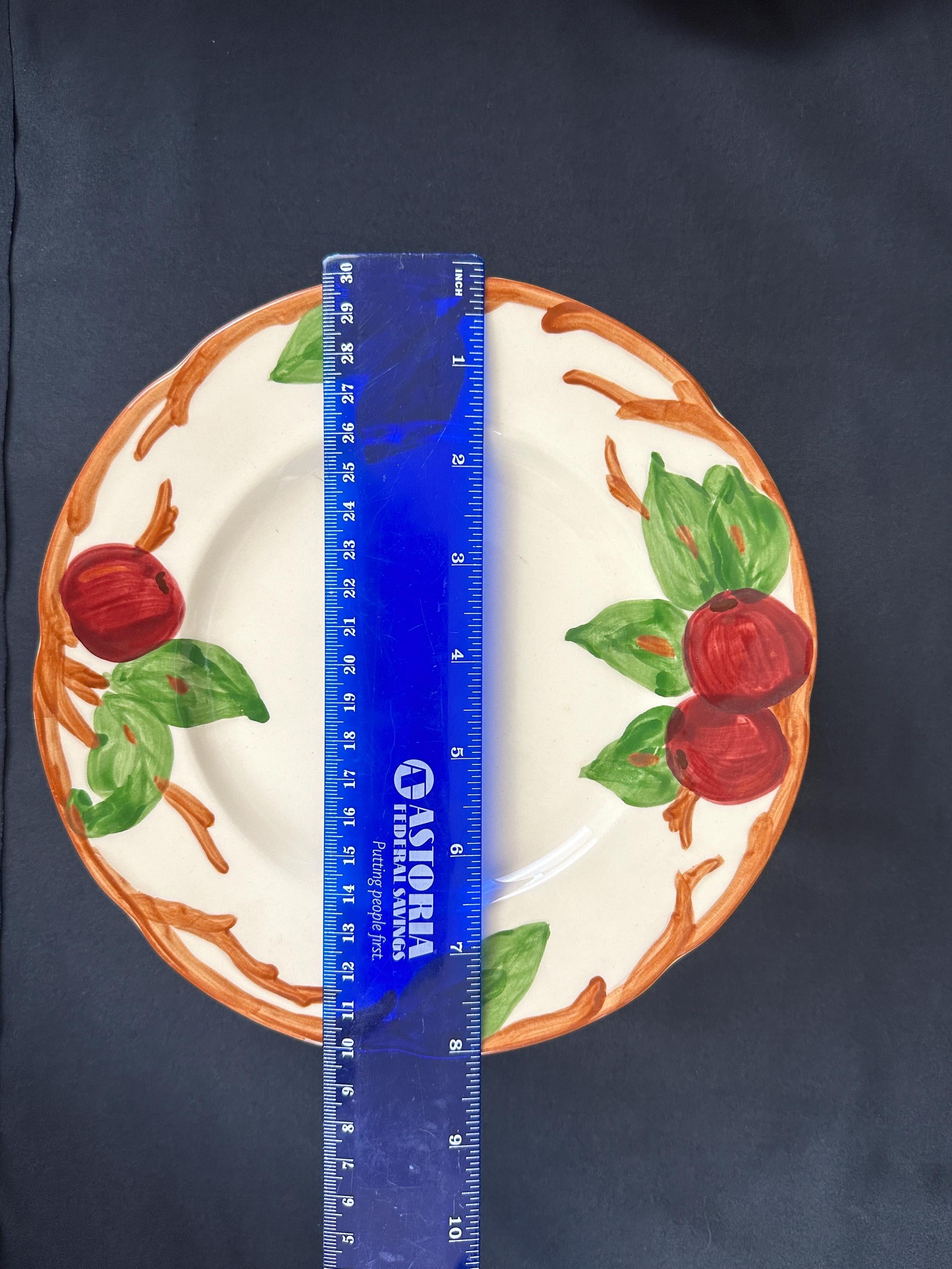 8 Franciscan Apple Salad Plates USA