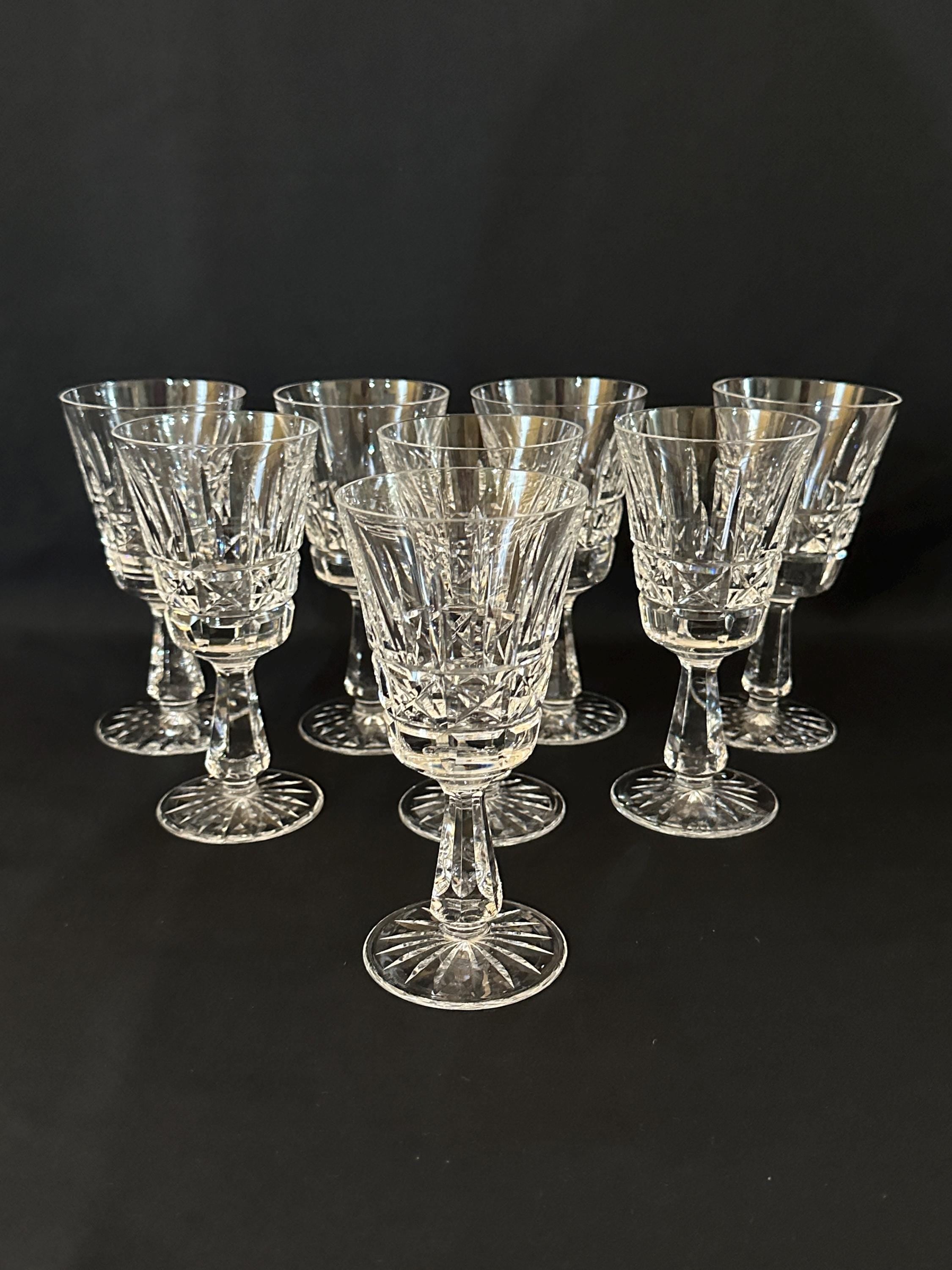 A Set Of 8 Waterford Kylemore Claret Glasses