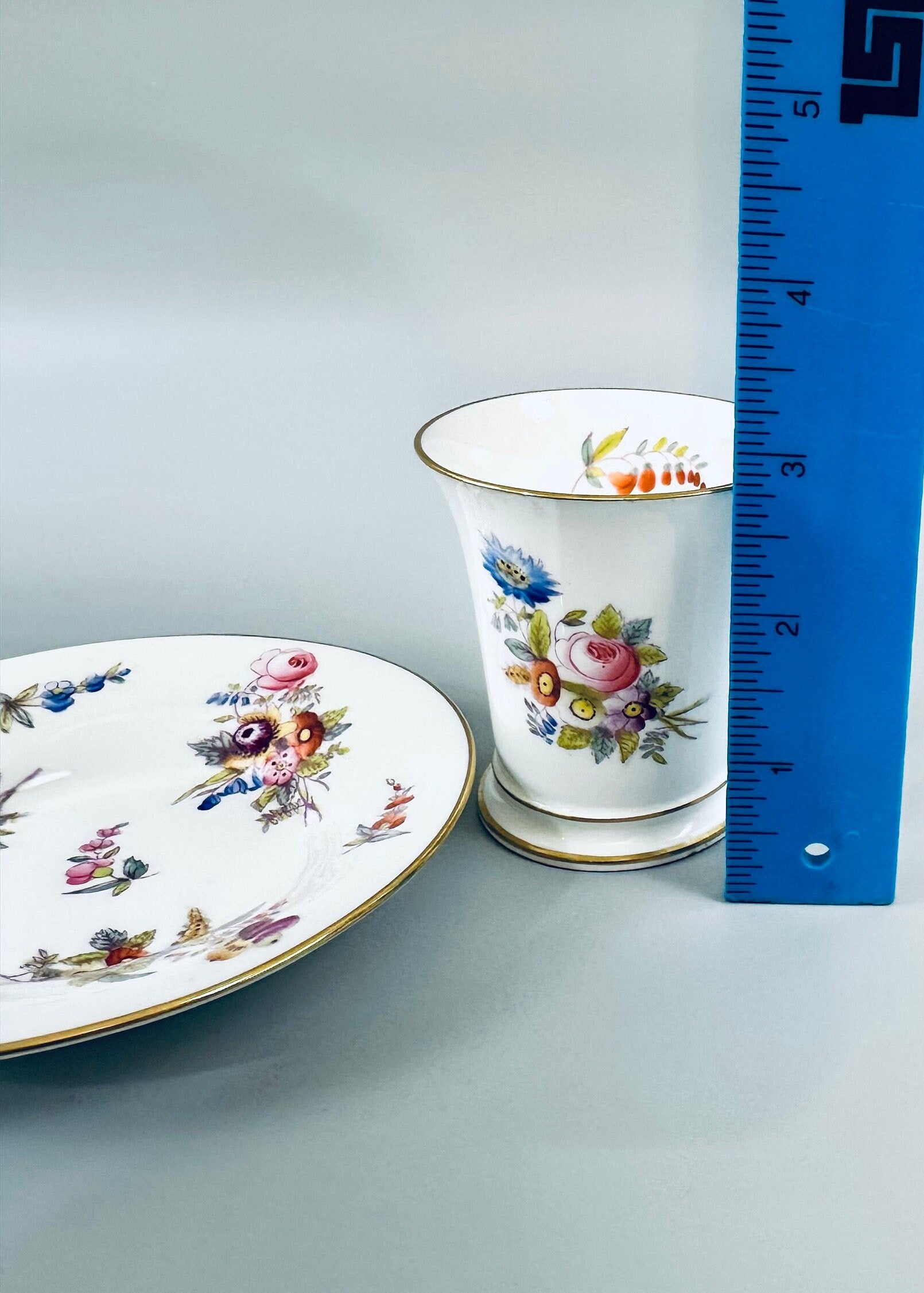 Antique Coalport Demitasse Cup and Saucer