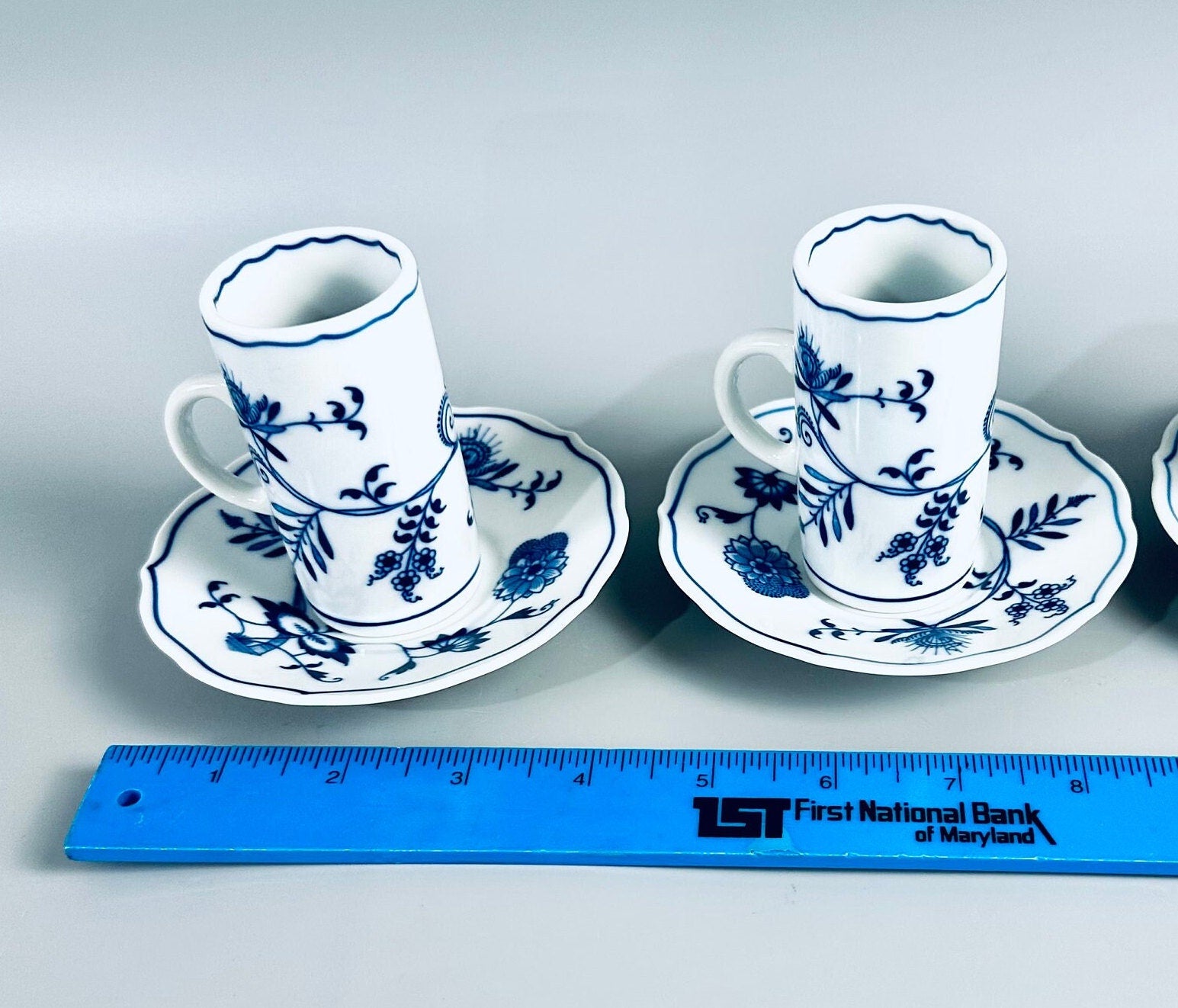 Blue Danube Irish Coffee Cups and Saucers