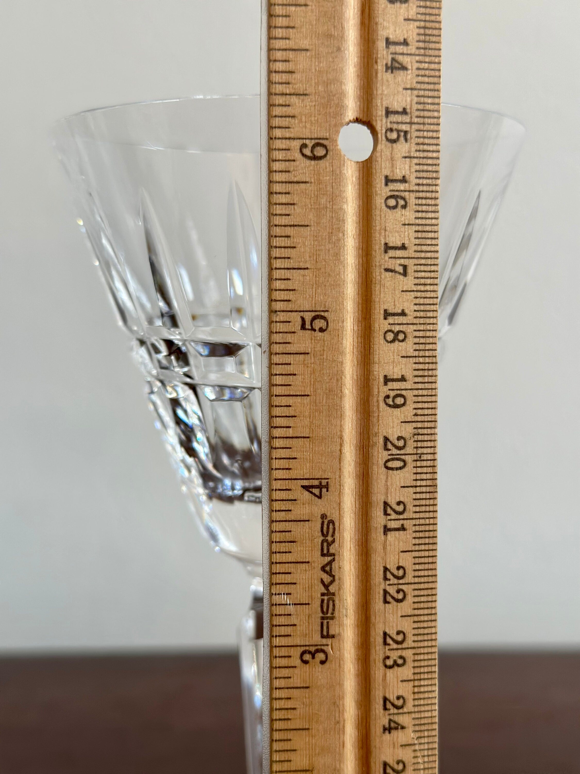 5 Waterford Crystal Glenmore White Wine Glasses